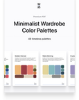 Minimalist Wardrobe Color Palettes