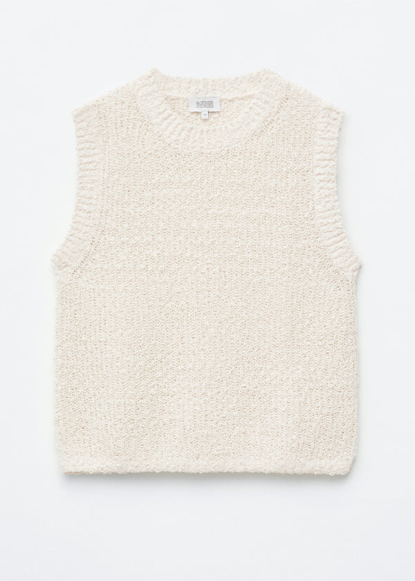 Sleeveless Top | White