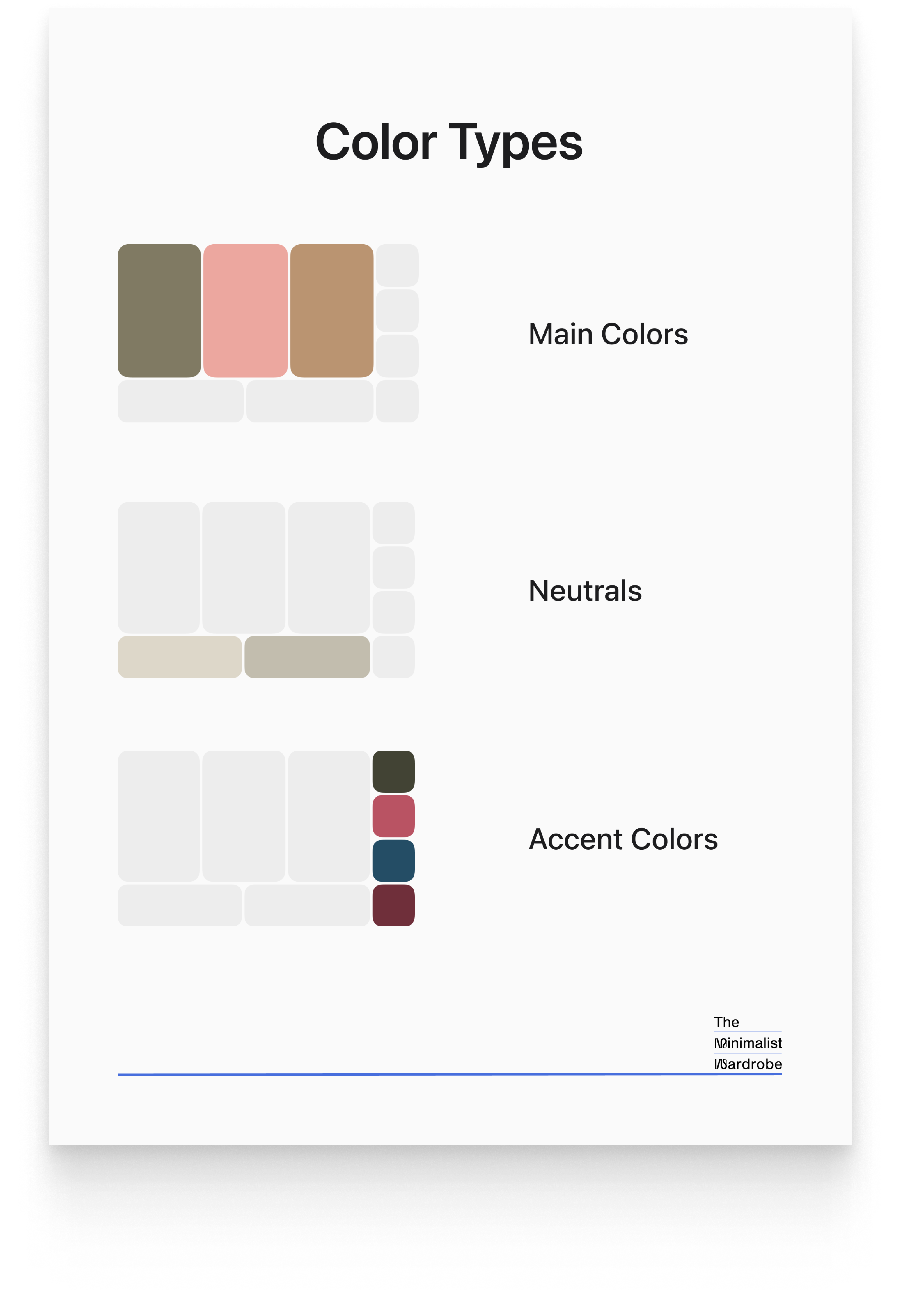 Minimalist Wardrobe Color Palettes