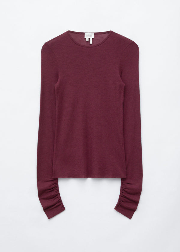 Knit Top | Dark Red