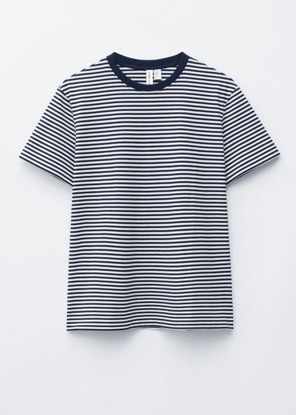 Striped T-Shirt | Navy & White
