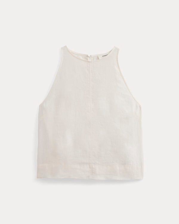 High-Neck Tank Top | Natural