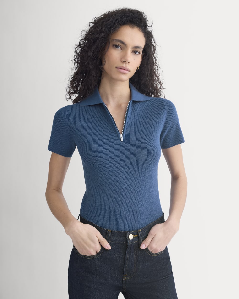 Tonal Fine-Knit Top