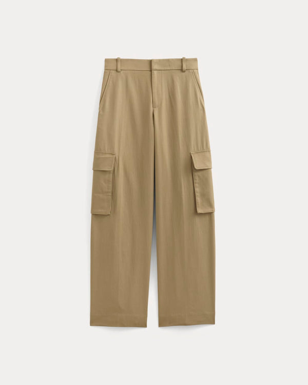 Wide-Leg Cargo Trousers