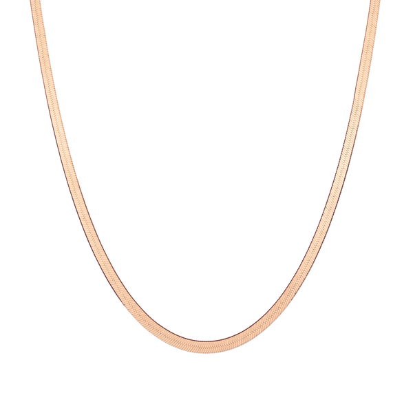 Herringbone Chain Necklace | Rose