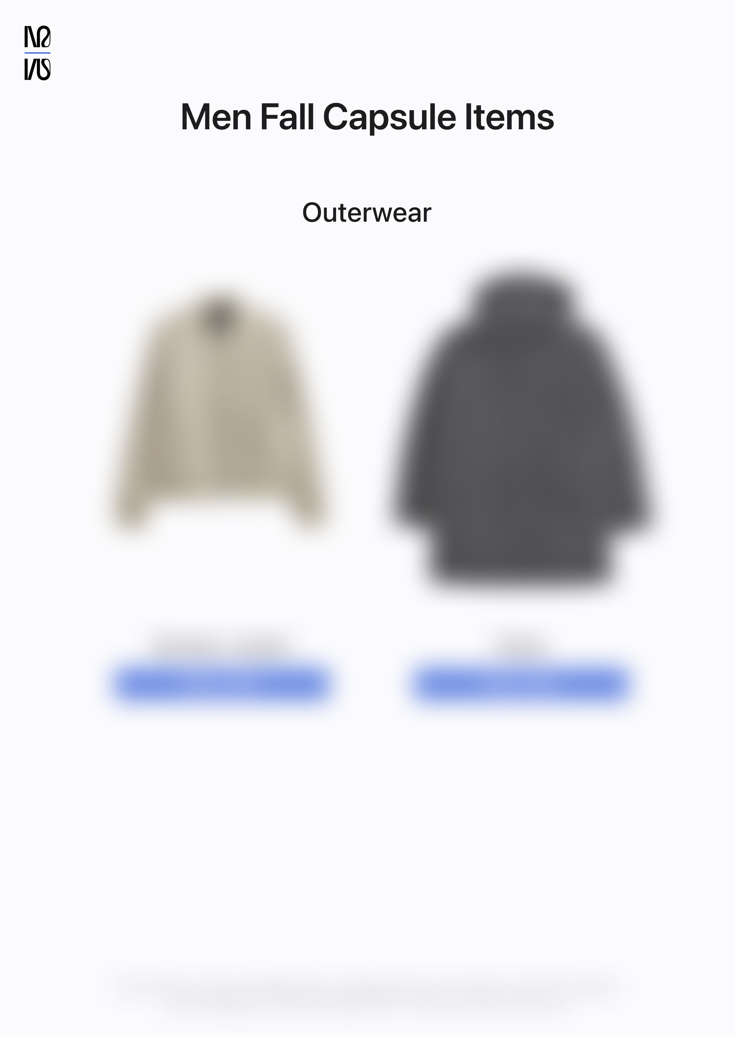 Men's Fall Expansion Capsule (2025)