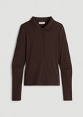 Fine Rib Long-Sleeve Top