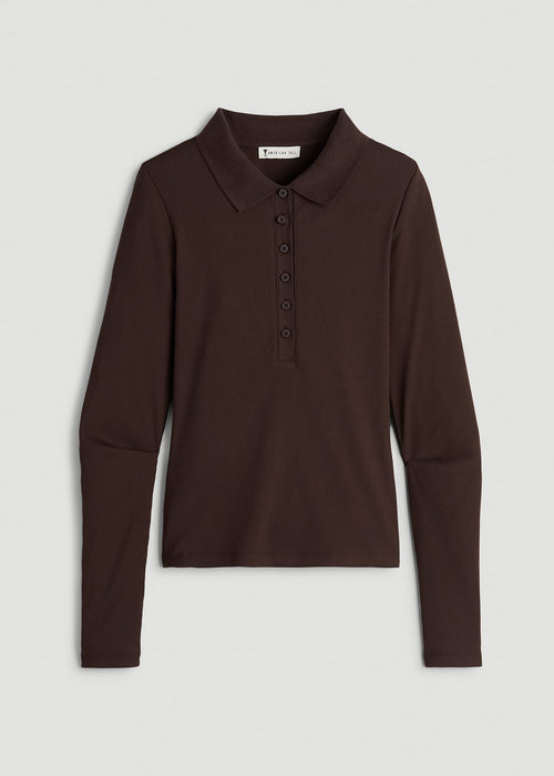 Fine Rib Long-Sleeve Top