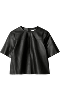 Boxy Leather T-Shir t