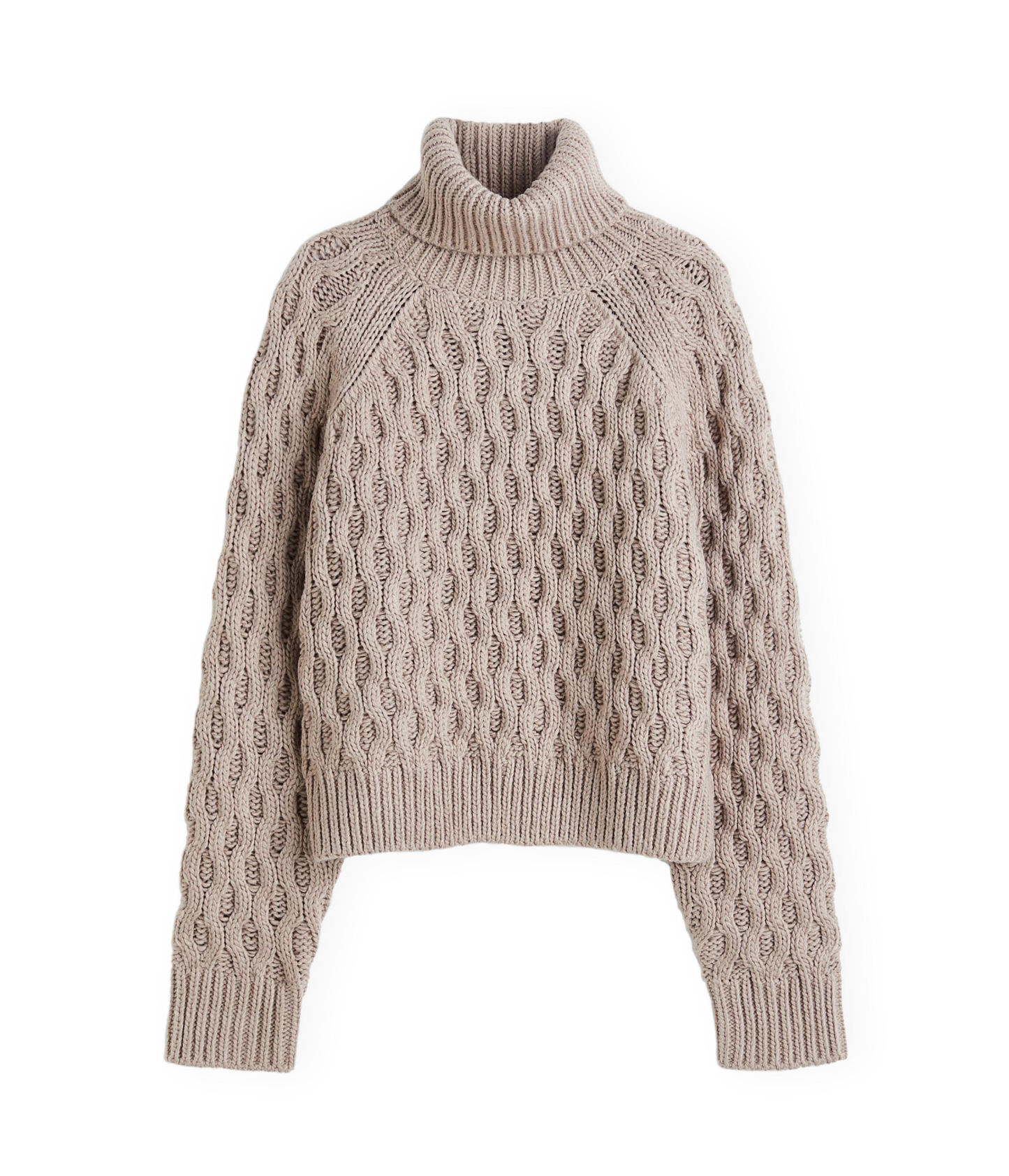 Chunky Strickpullover (Taupe)