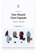 Year-Round Core Capsule 2026 (Modern Casual)