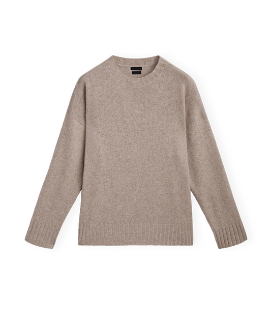 Crew Neck Sweater (Mole Brown)