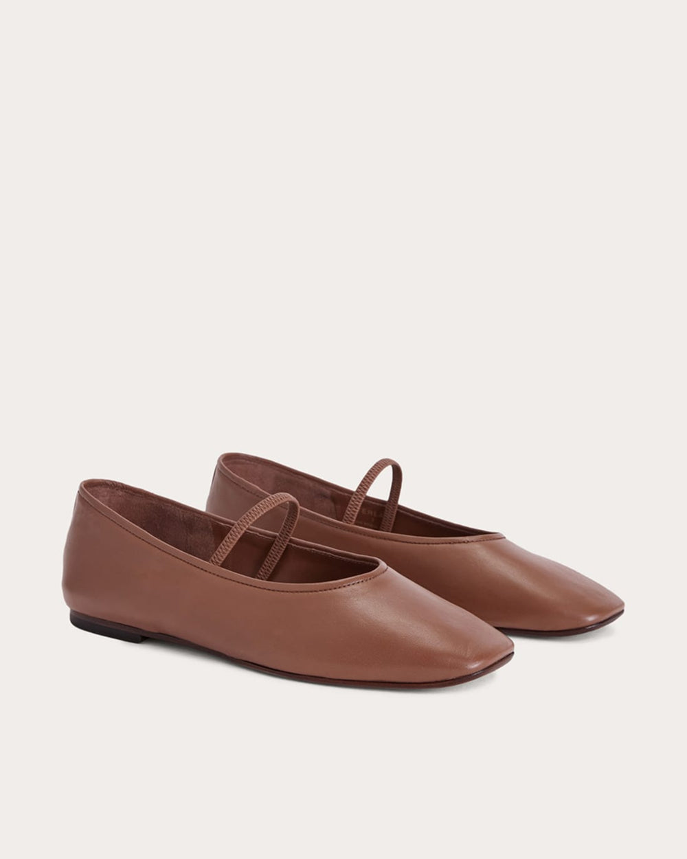 Leather Lace-Up Flat