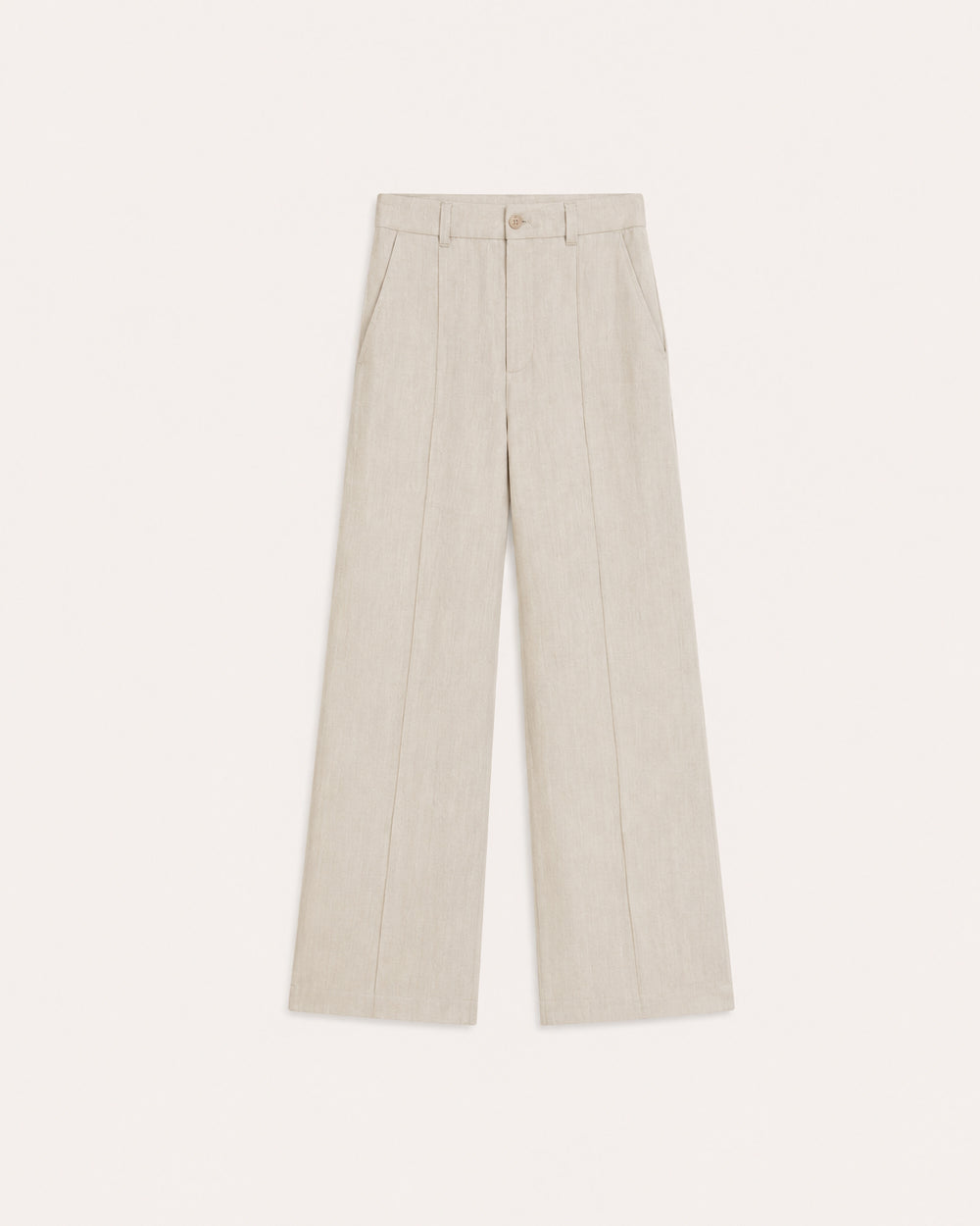 Wide-Leg Linen Trouser