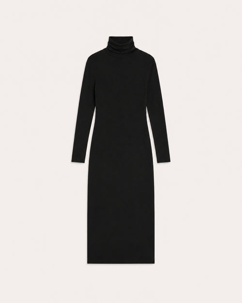 Wool-Blend Midi Dress