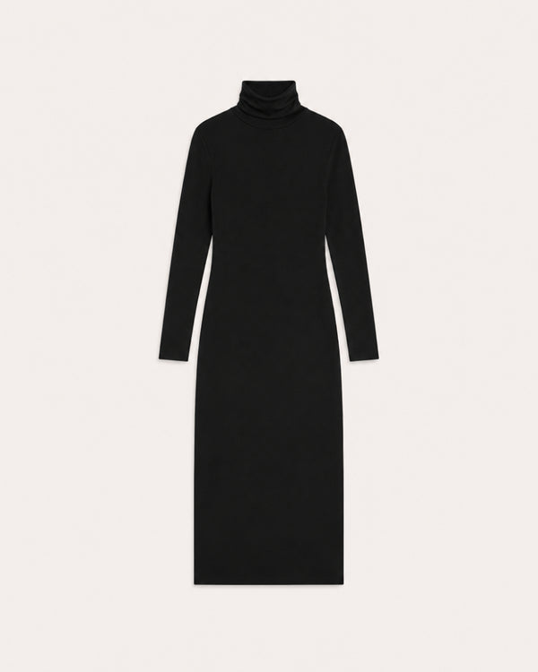 Wool-Blend Midi Dress