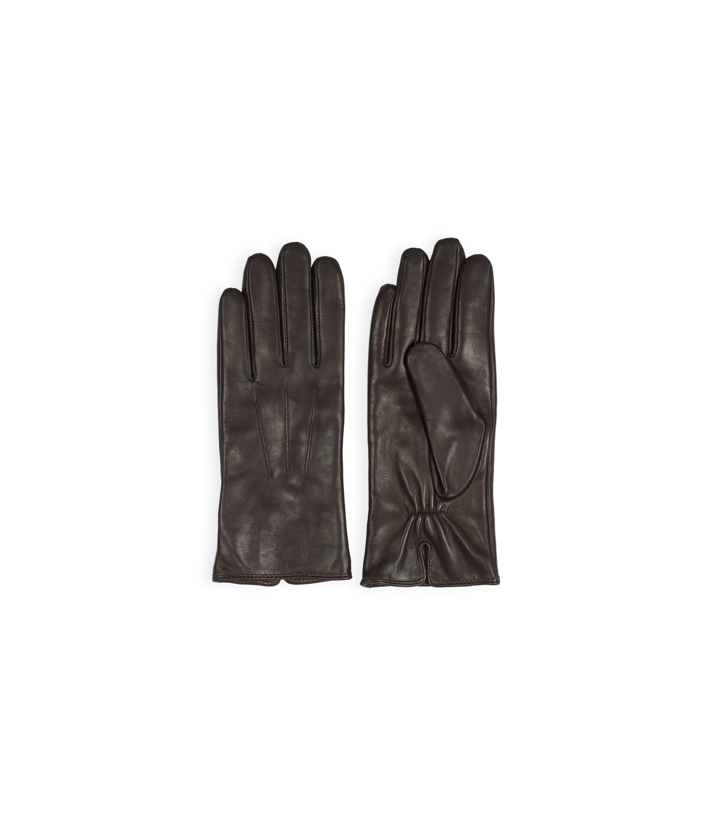 Leather Gloves (Dark Brown)