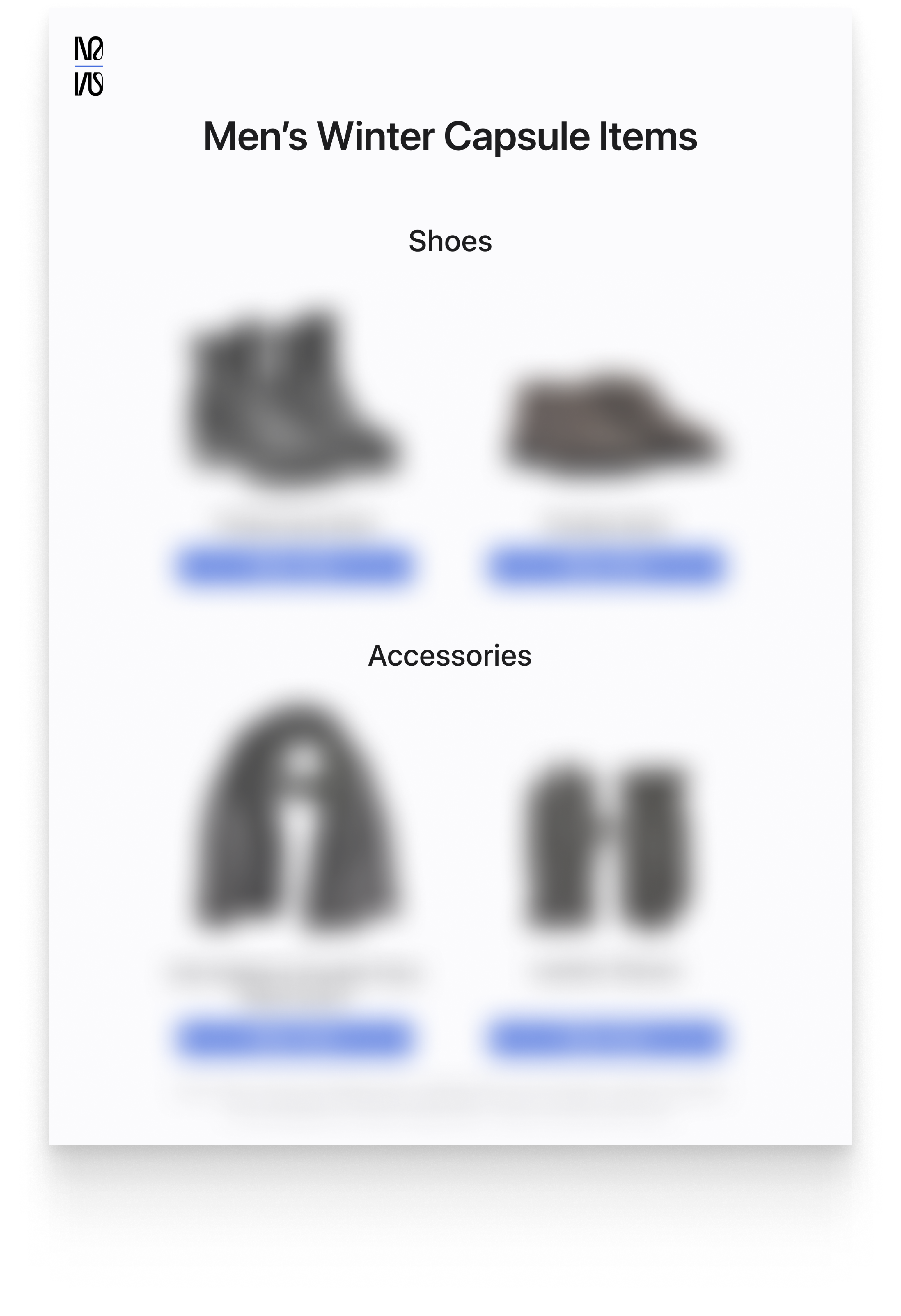 Men's Winter Expansion Capsule (2025)