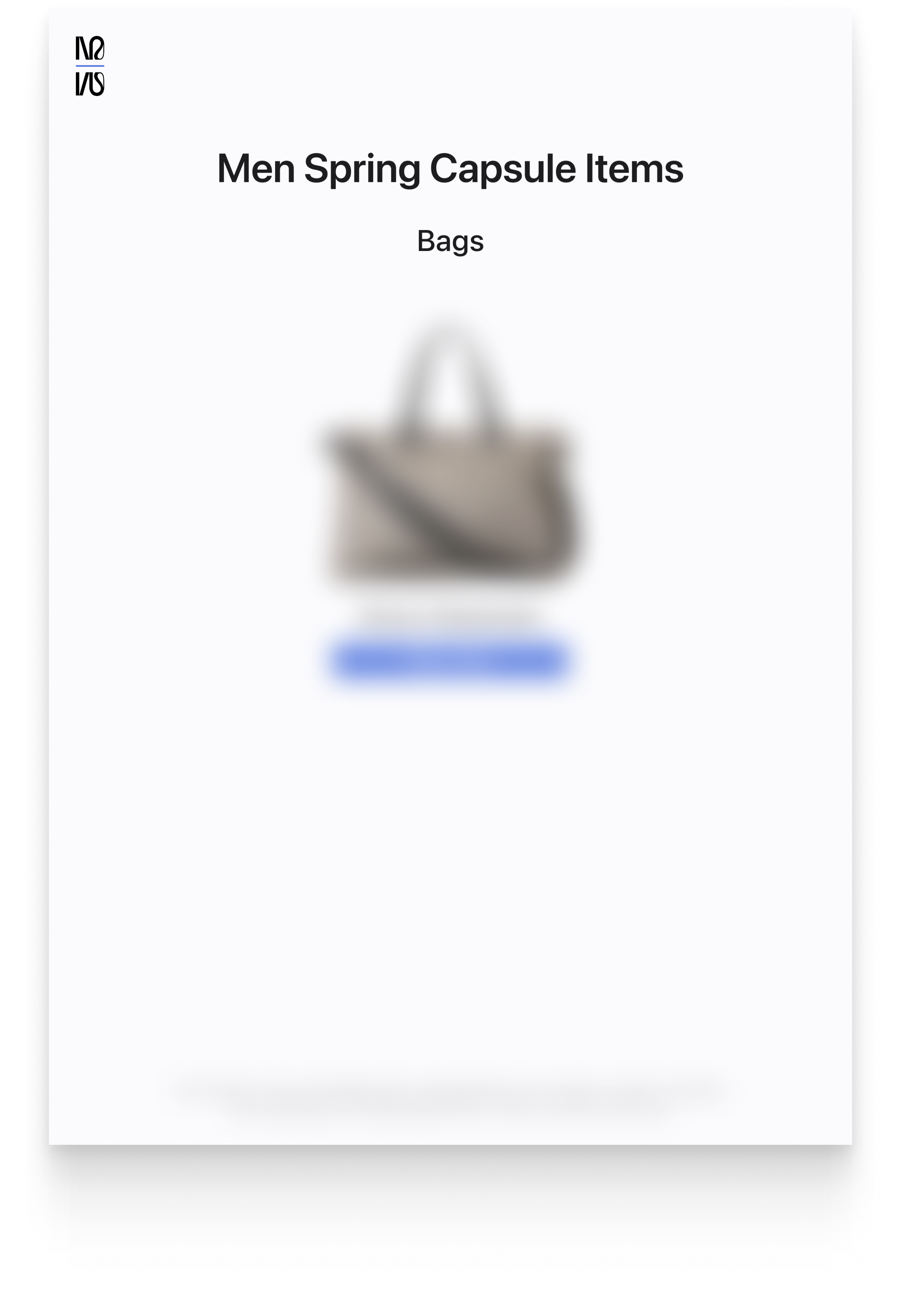 Men's Spring Expansion Capsule