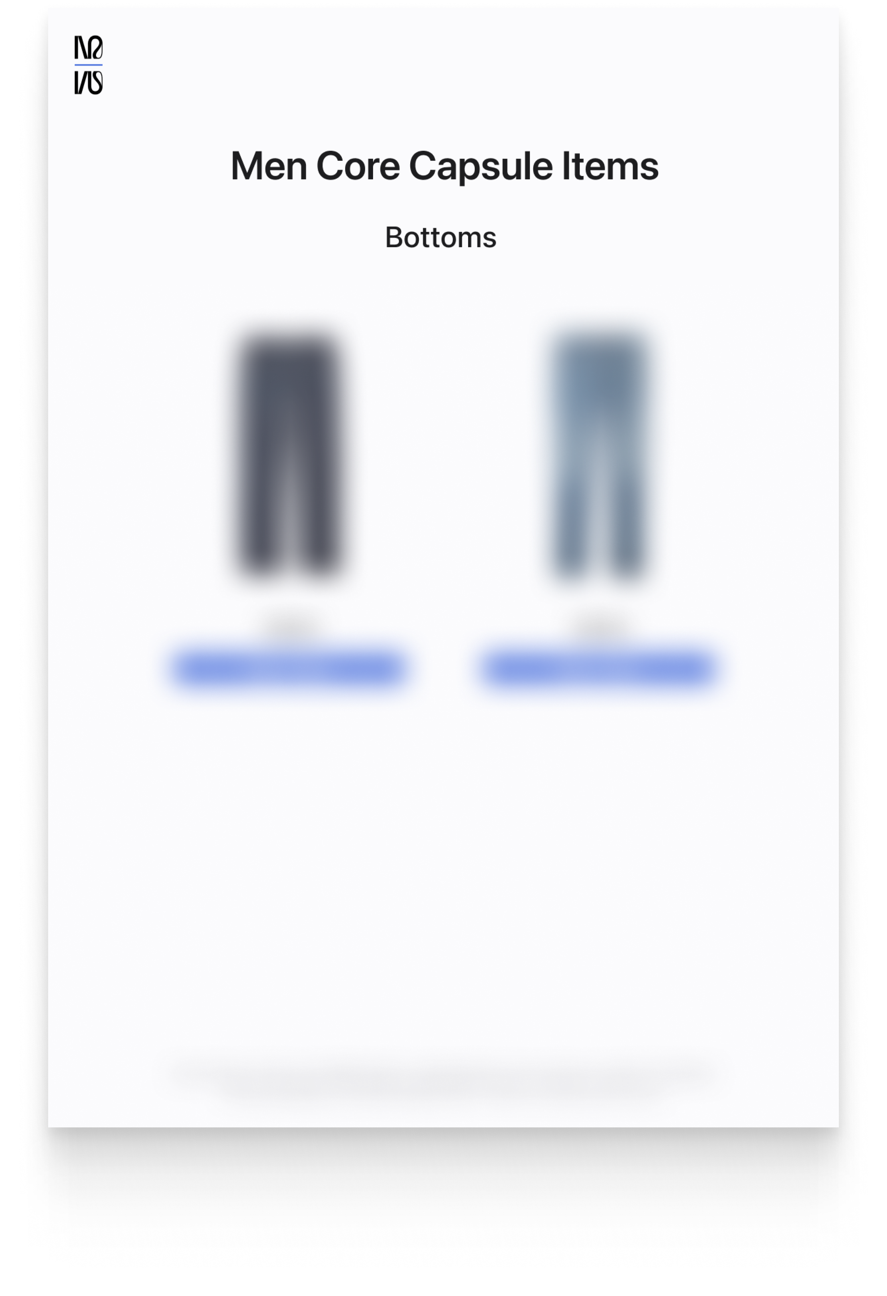 Men's Year-Round Core Capsule (2025)