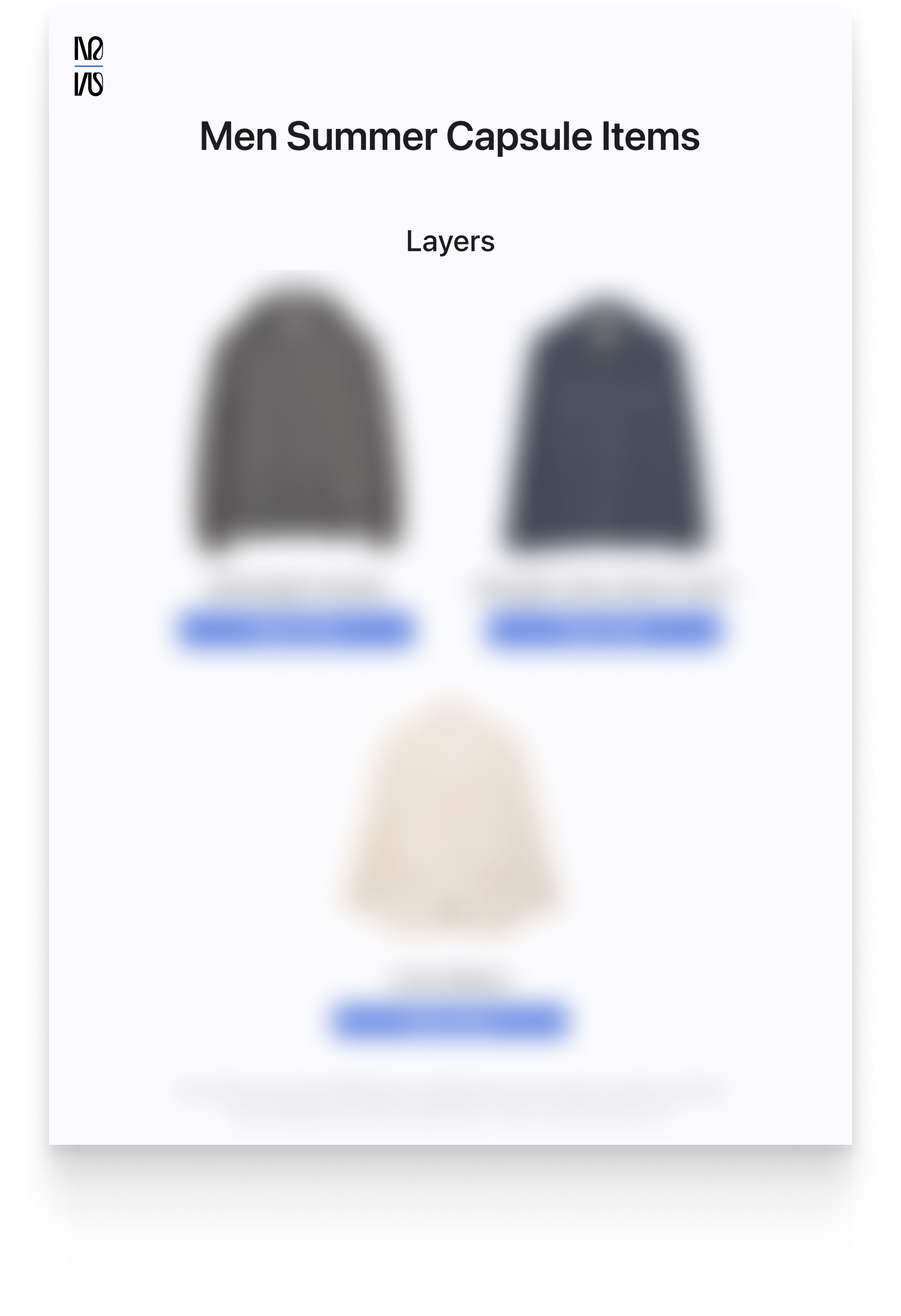 Men's Summer Expansion Capsule (2025)