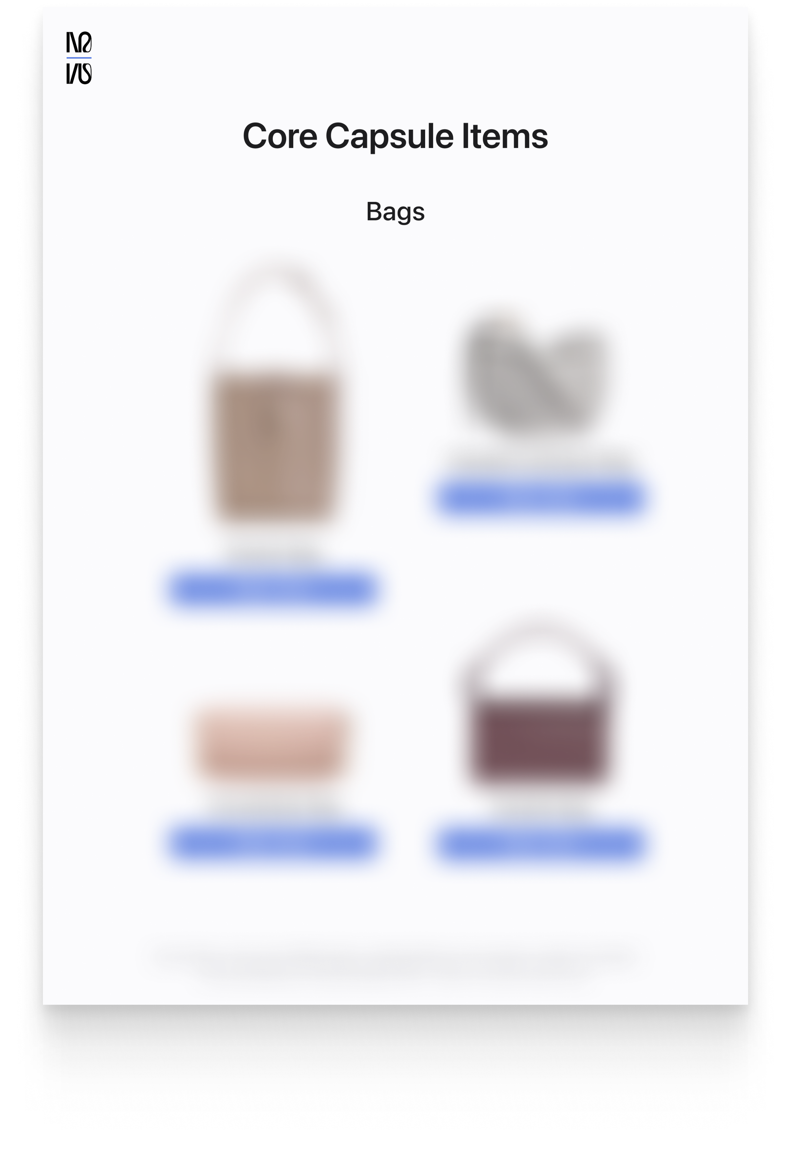 Year-Round Core Capsule 2026 (Minimal Feminine)