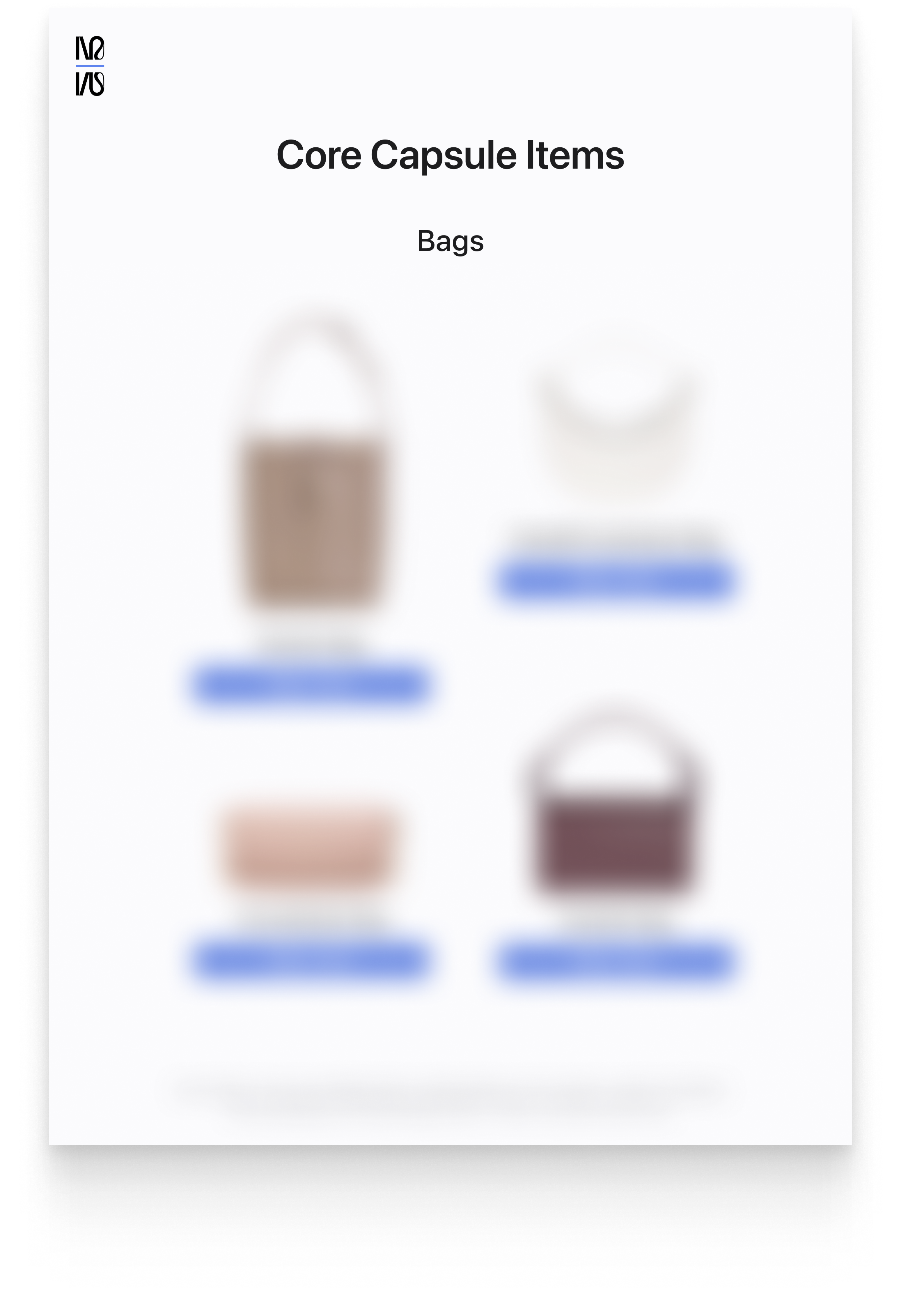 Year-Round Core Capsule 2026 (Minimal Feminine)