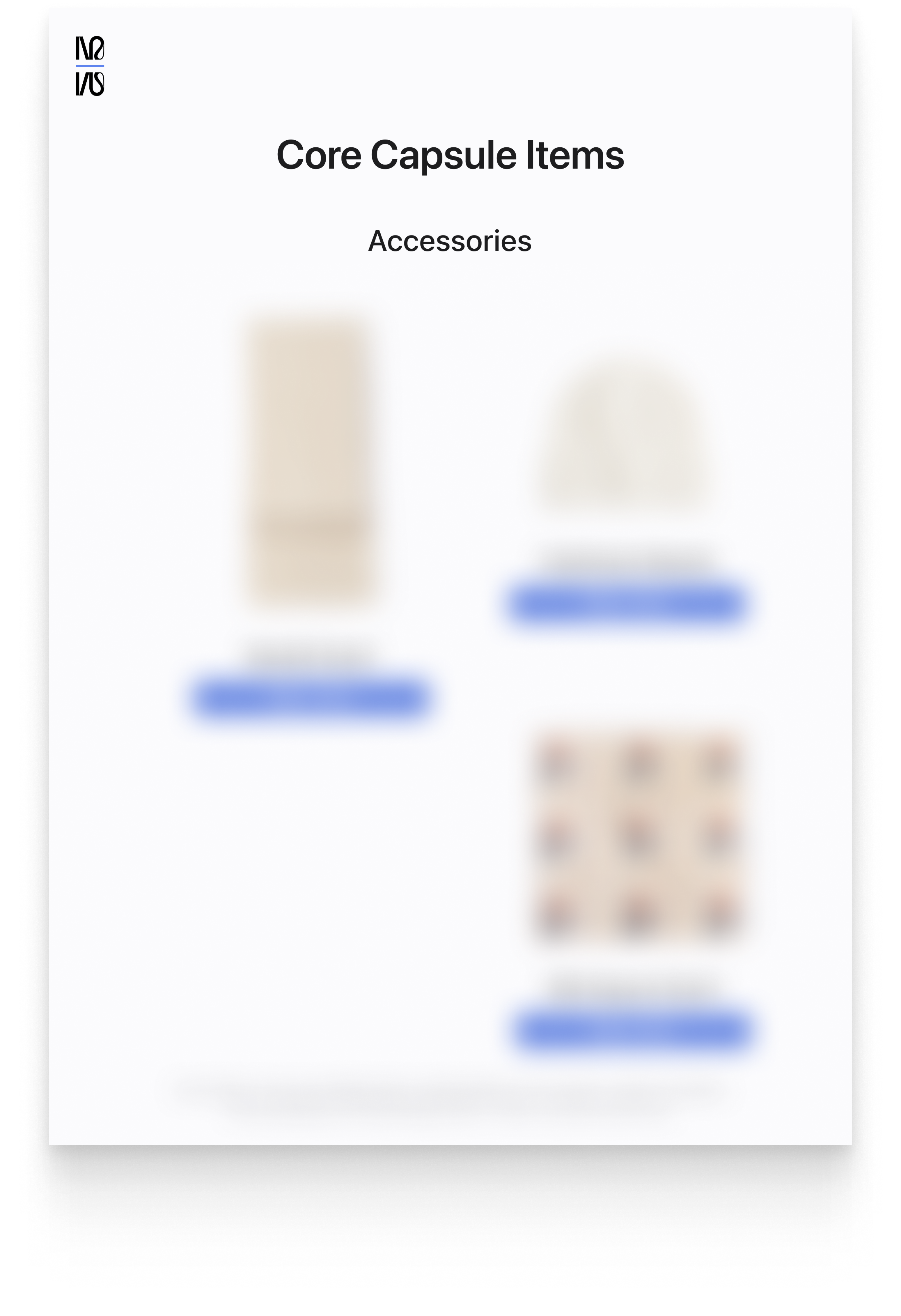 Year-Round Core Capsule 2026 (Minimal Feminine)