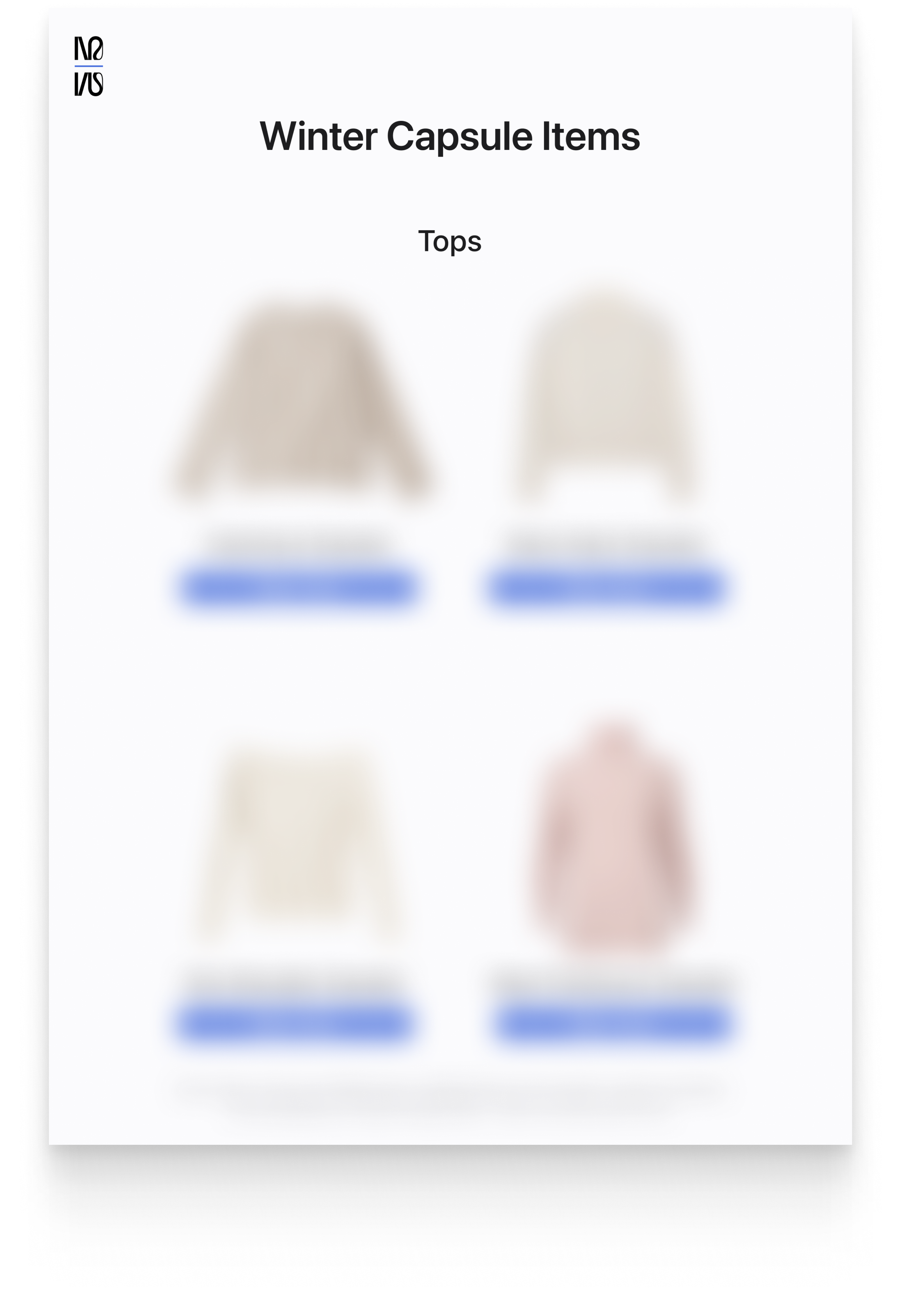 Winter Expansion Capsule 2026 (Minimal Feminine)