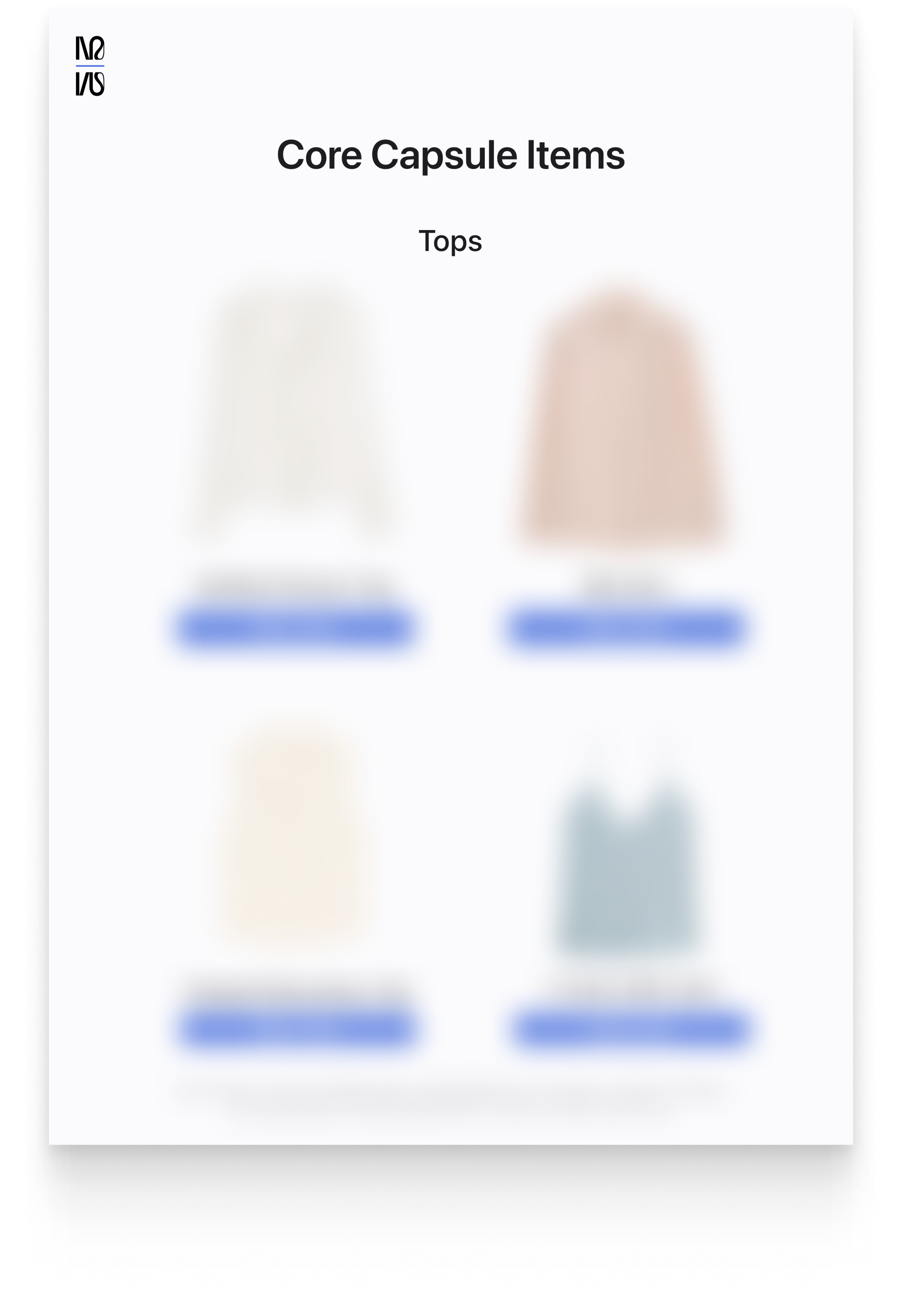 Year-Round Core Capsule 2026 (Minimal Feminine)