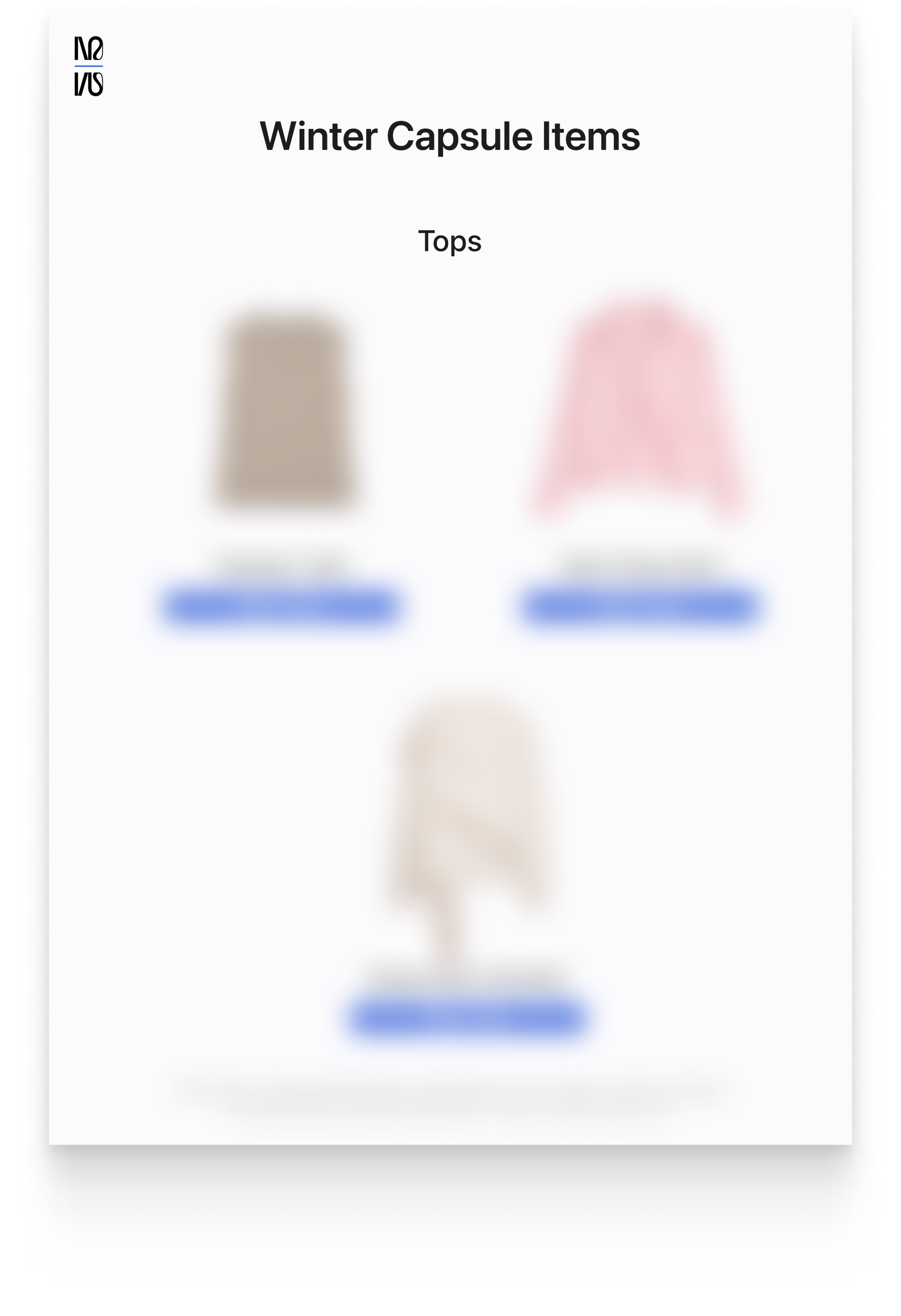 Winter Expansion Capsule 2026 (Minimal Feminine)