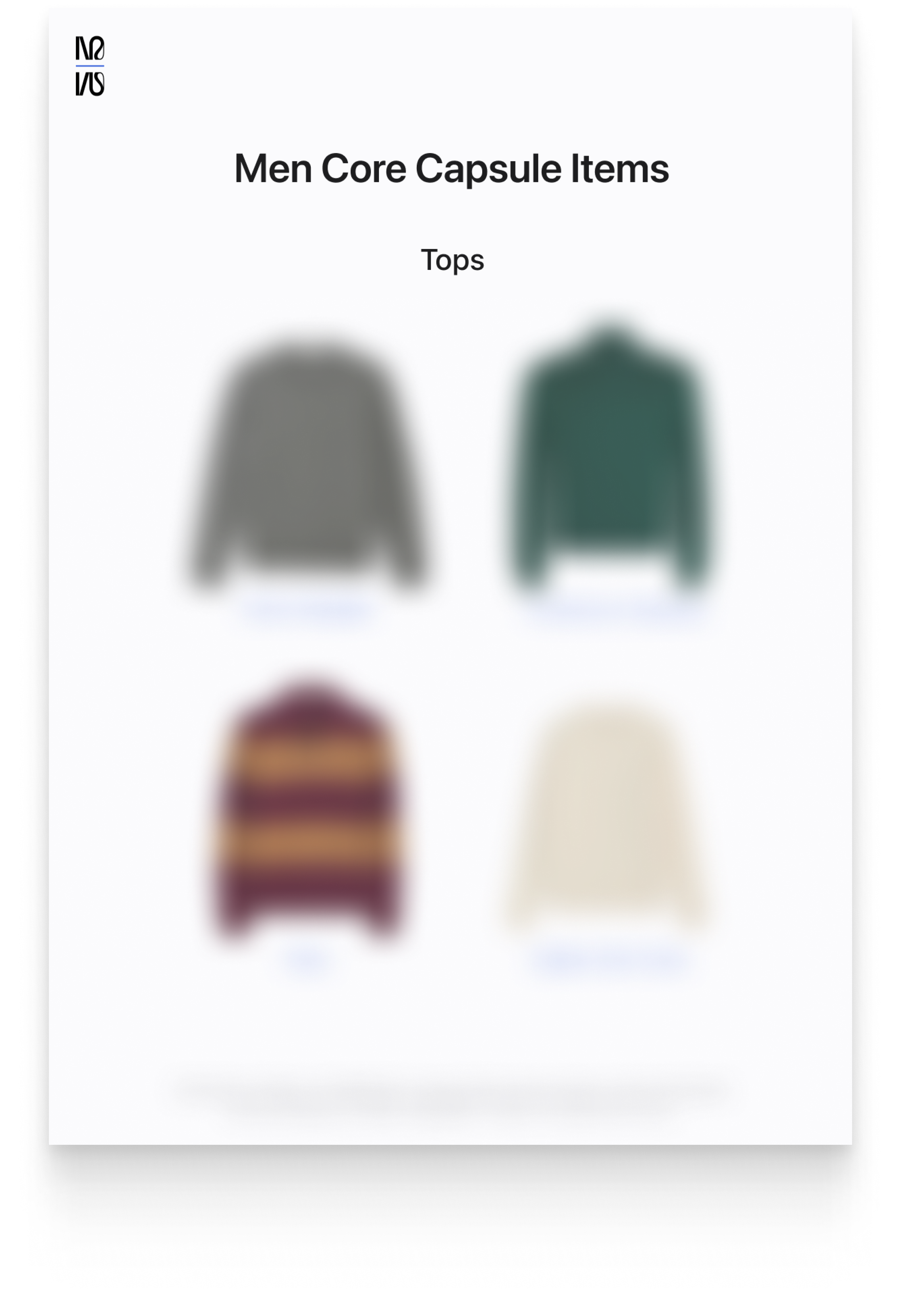 Men's Year-Round Core Capsule (2025)