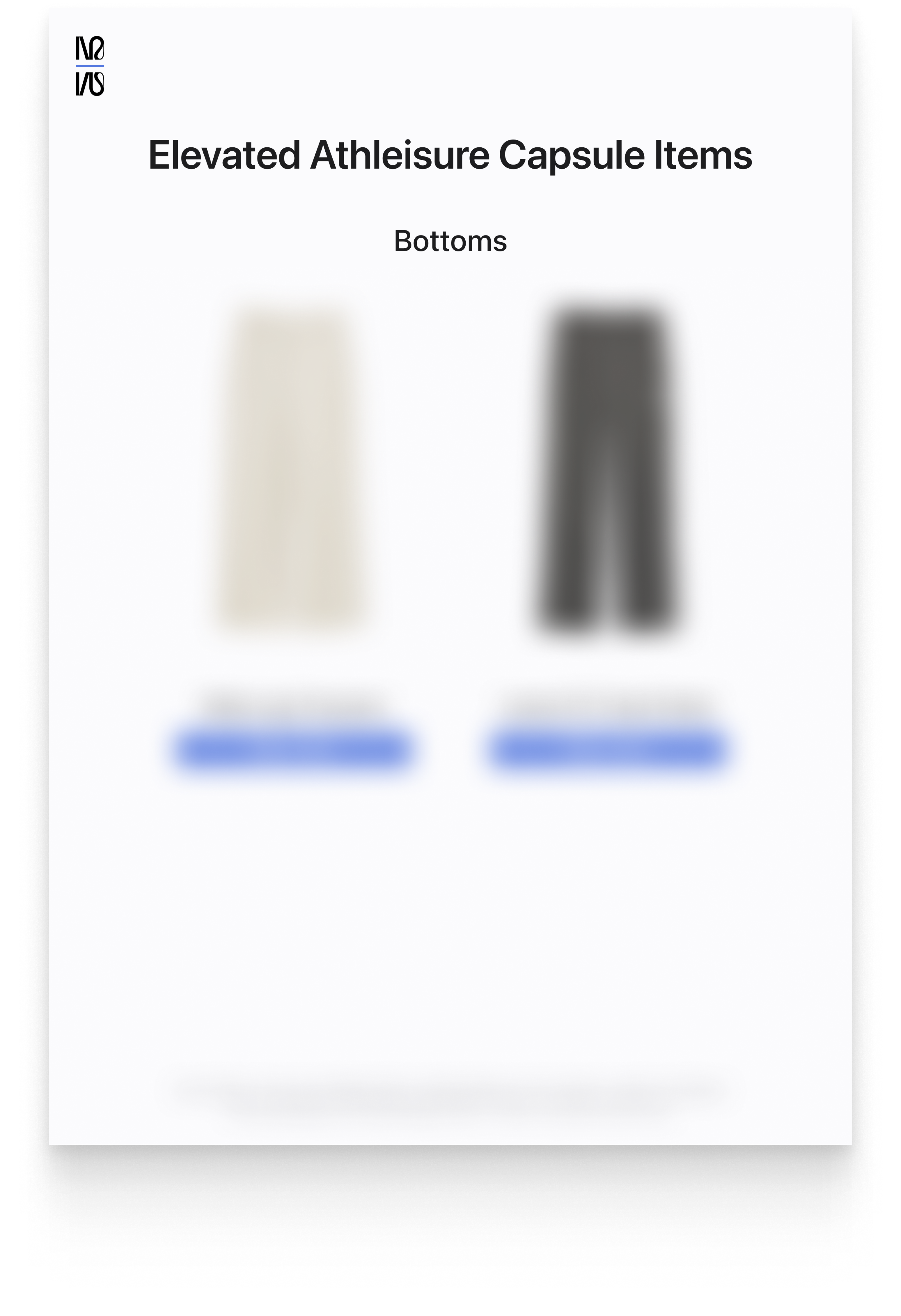 Elevated Athleisure Special Expansion Capsule