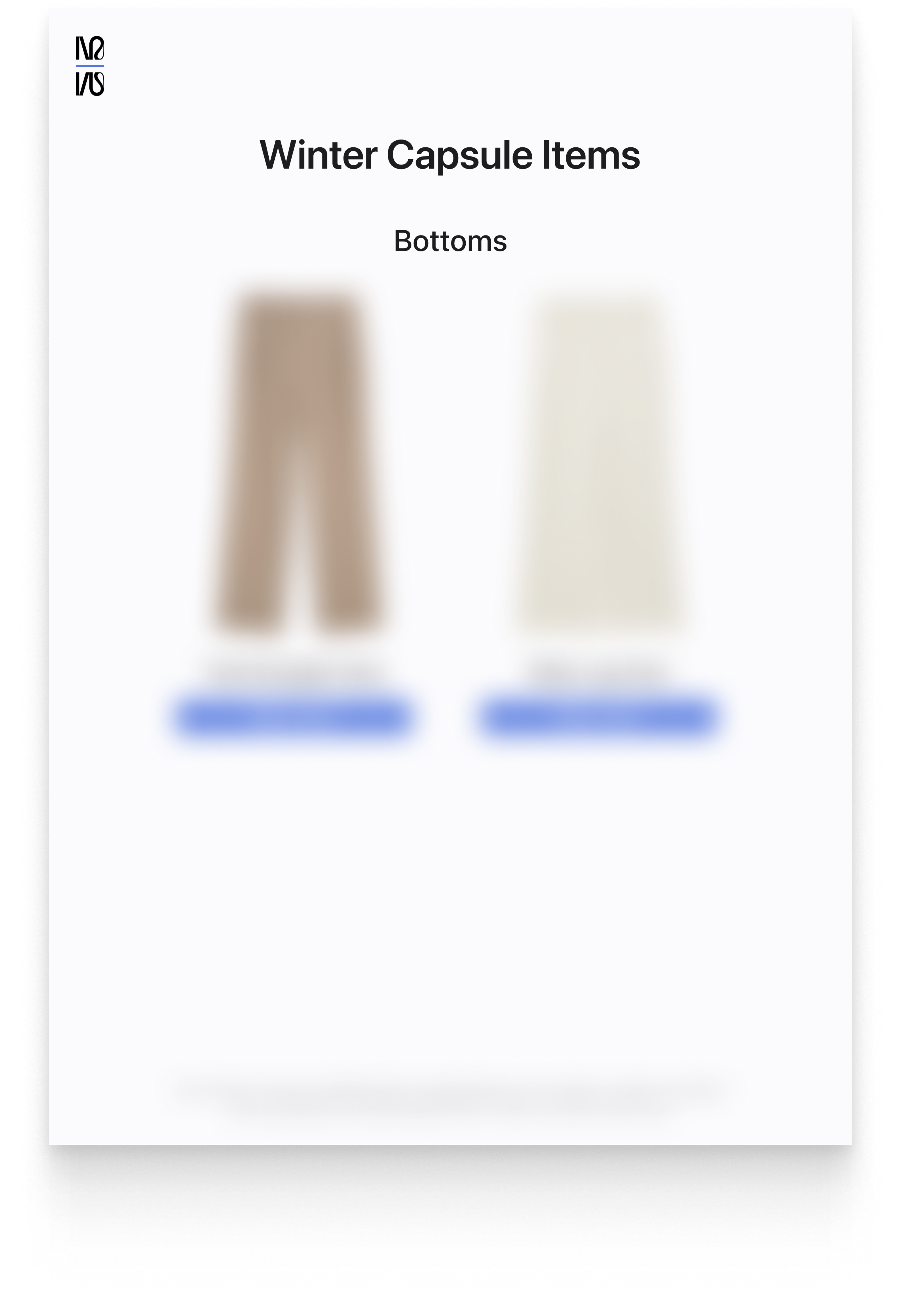 Winter Expansion Capsule 2026 (Minimal Feminine)