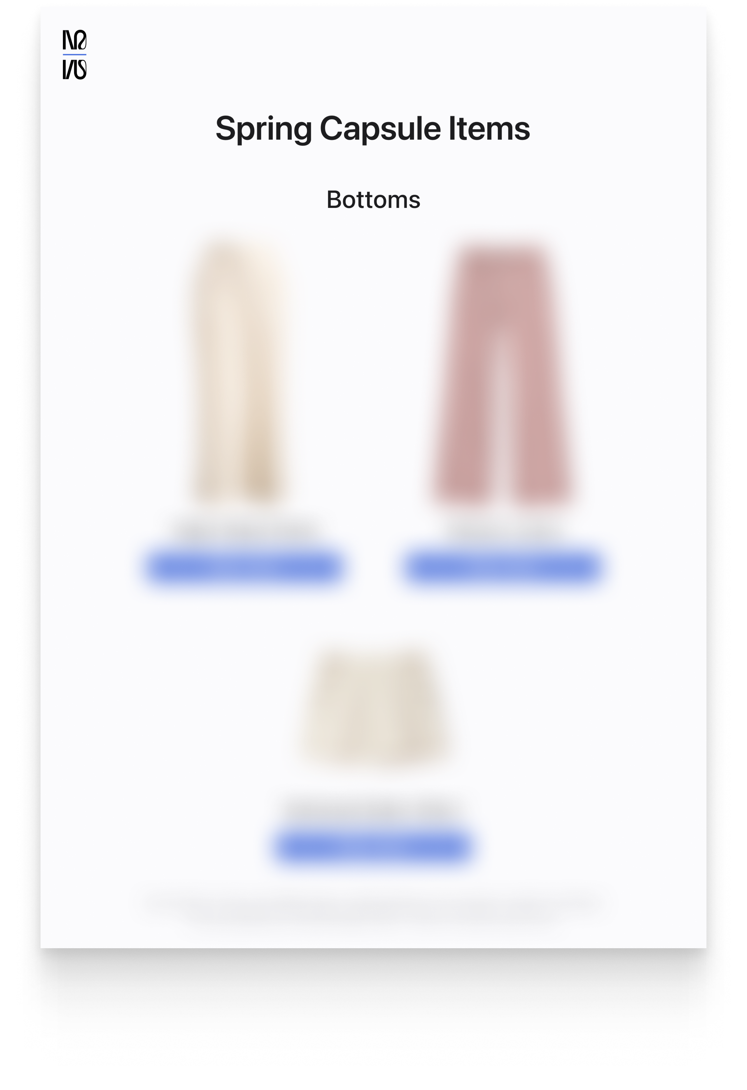 Spring Expansion Capsule 2026 (Minimal Feminine)