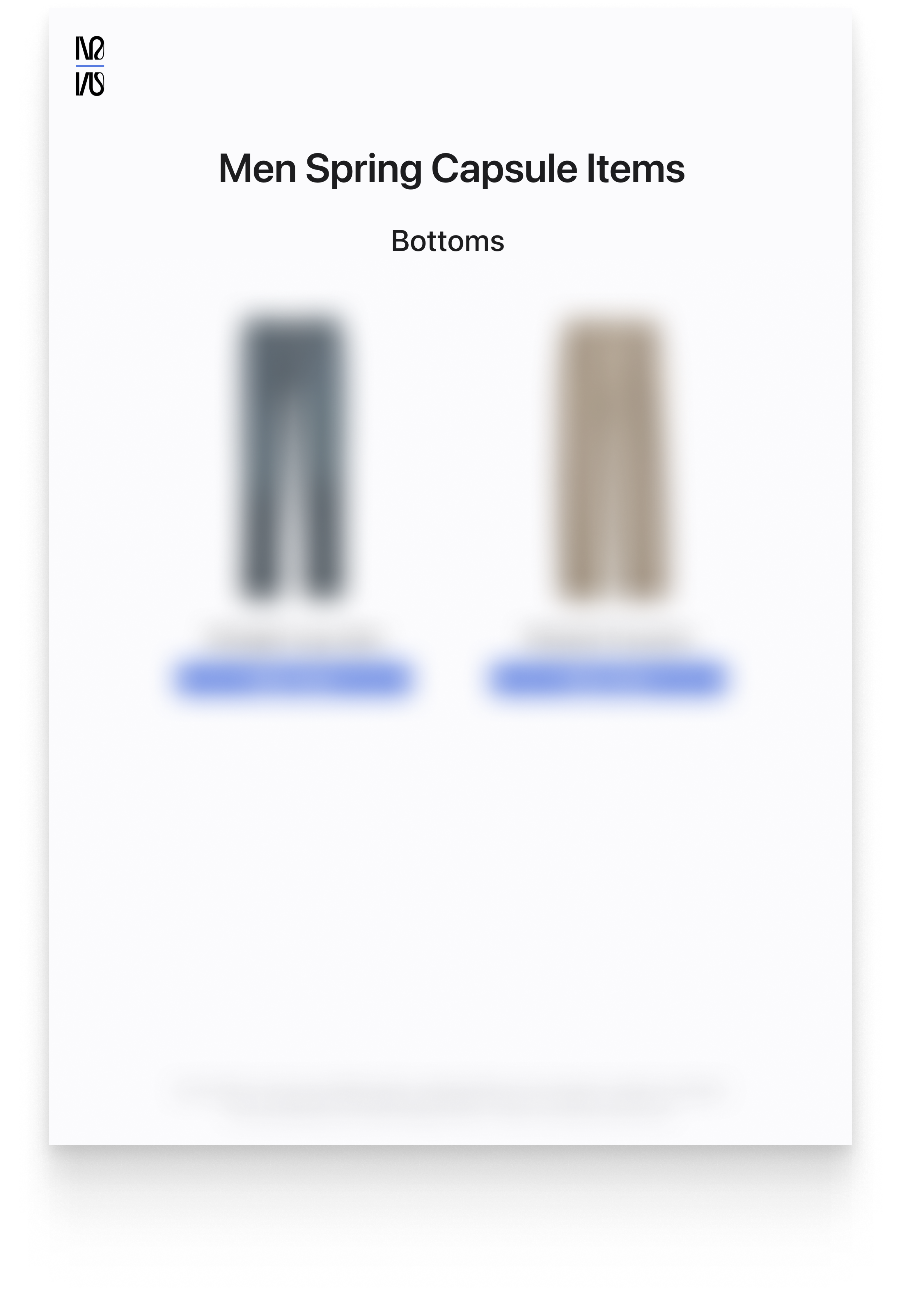 Men's Spring Expansion Capsule