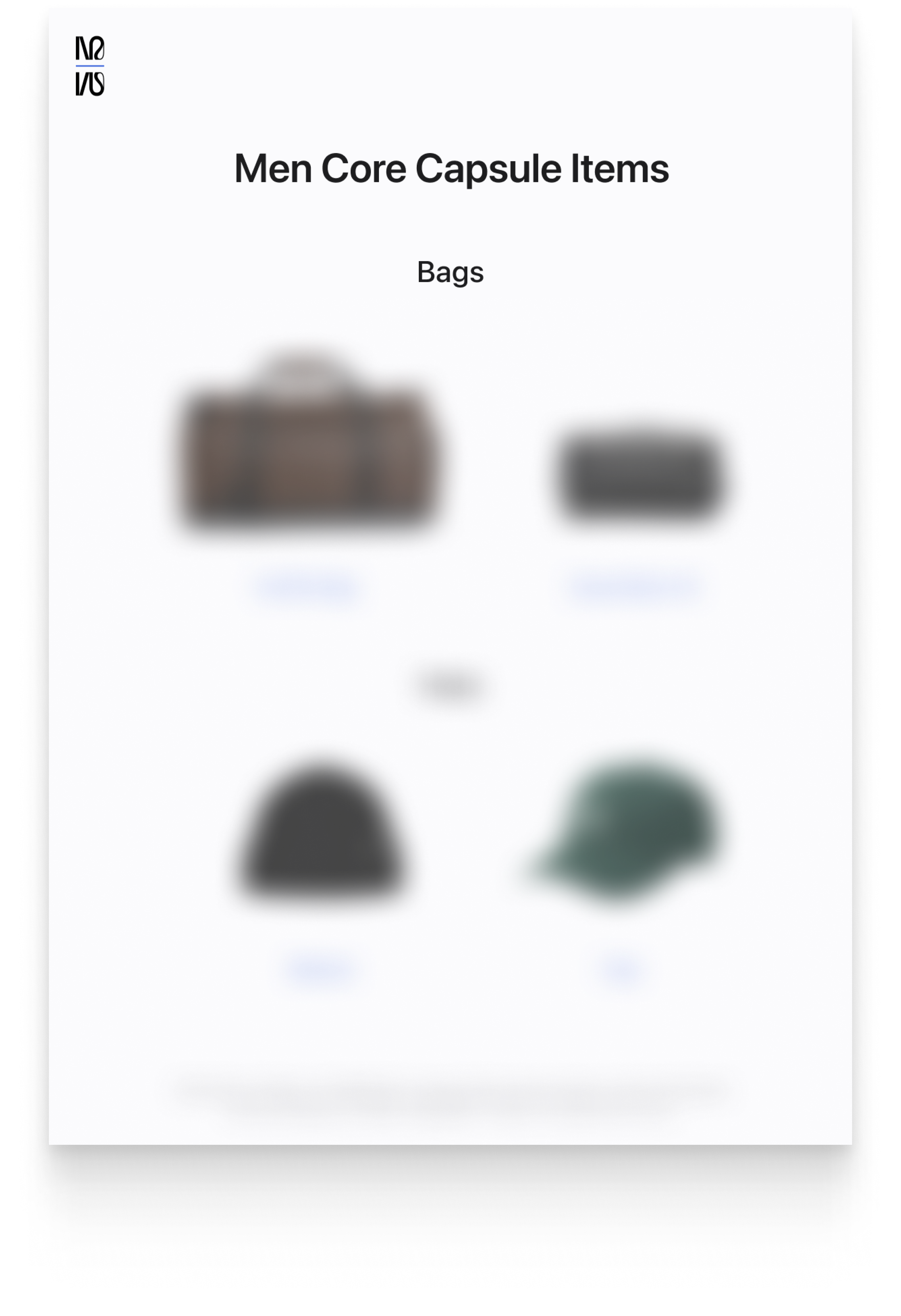 Men's Year-Round Core Capsule (2025)