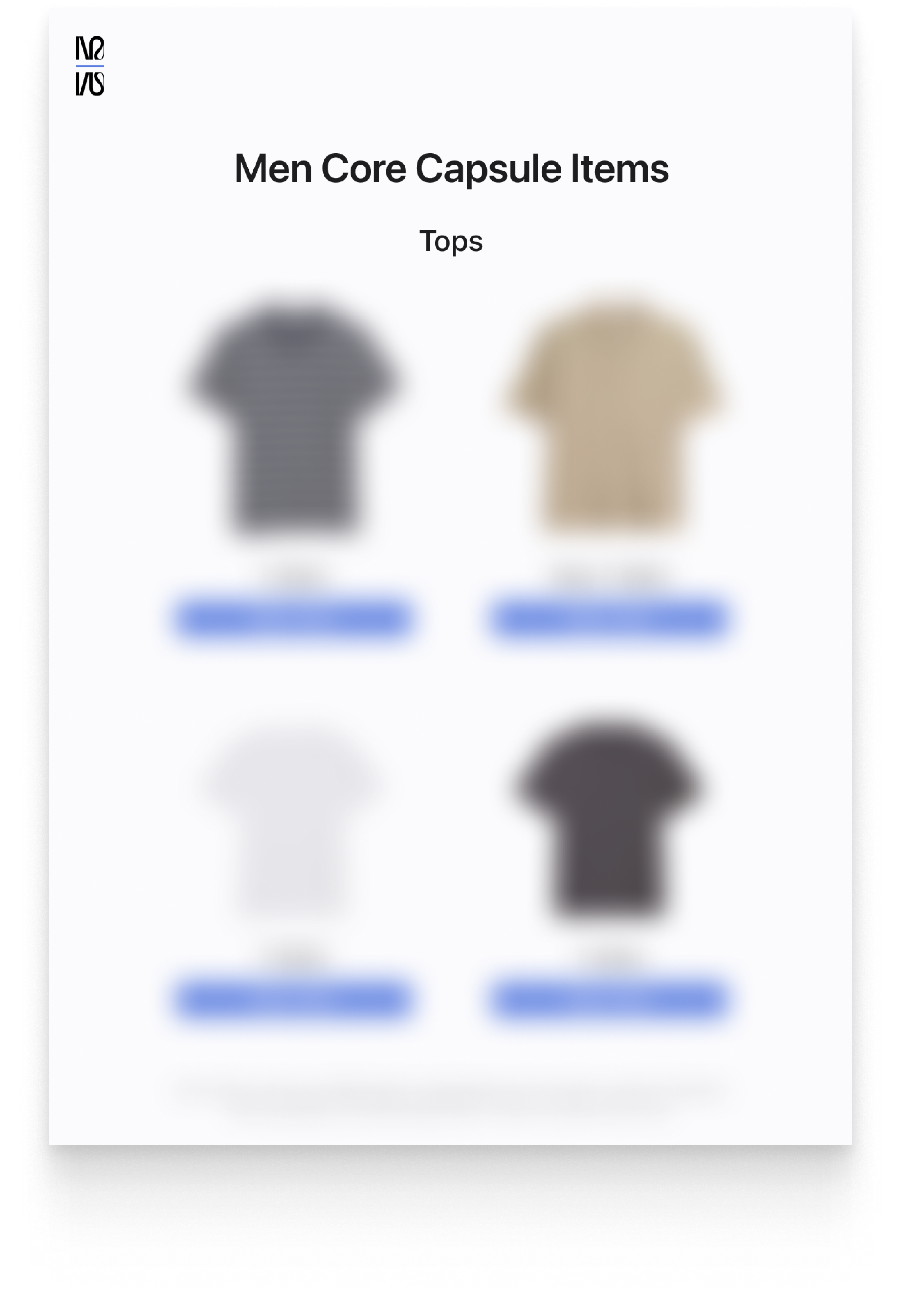 Men's Year-Round Core Capsule (2025)