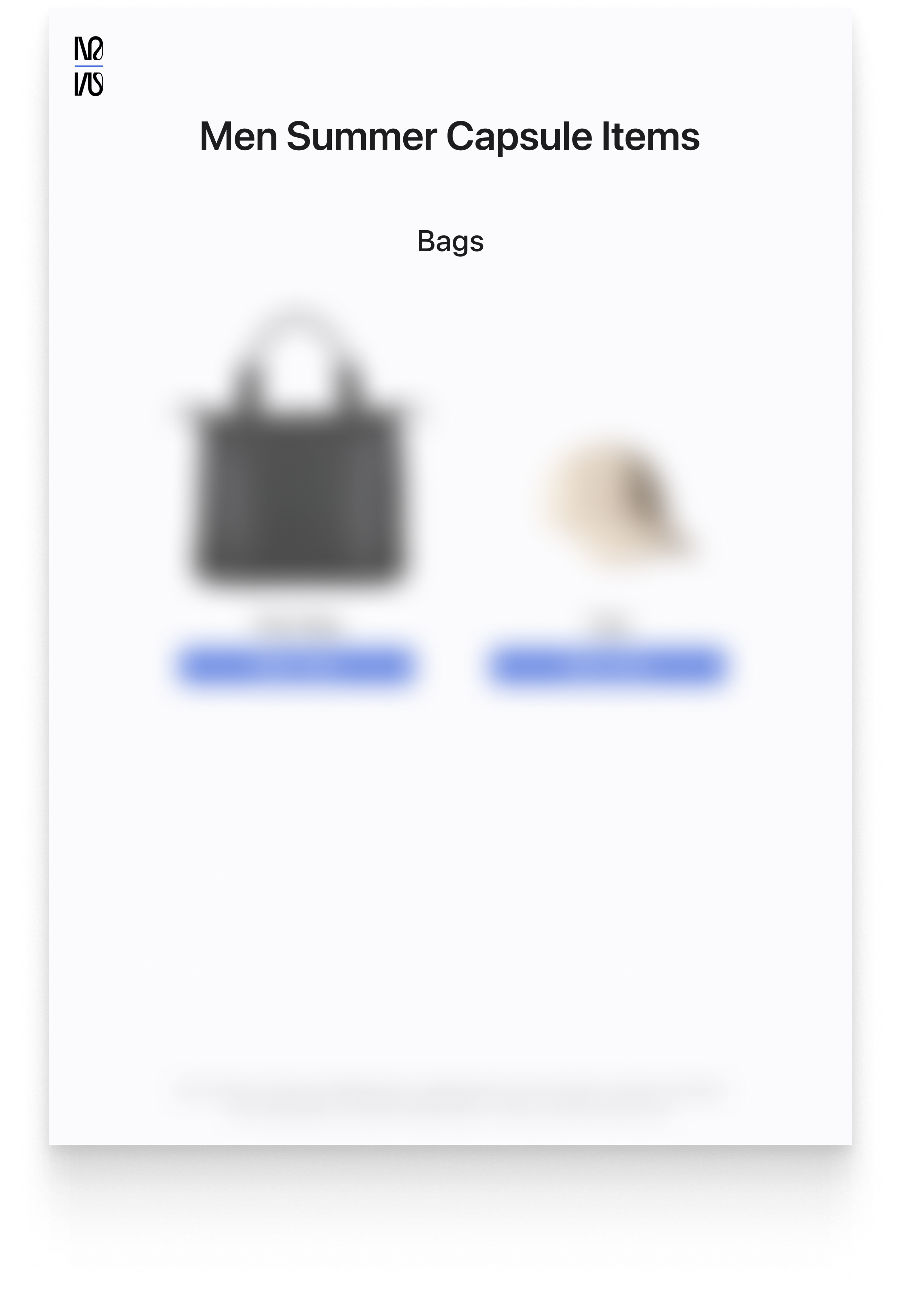 Men's Summer Expansion Capsule (2025)