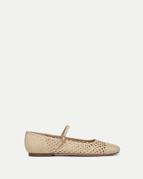 Mesh Ballet Flats | Natural