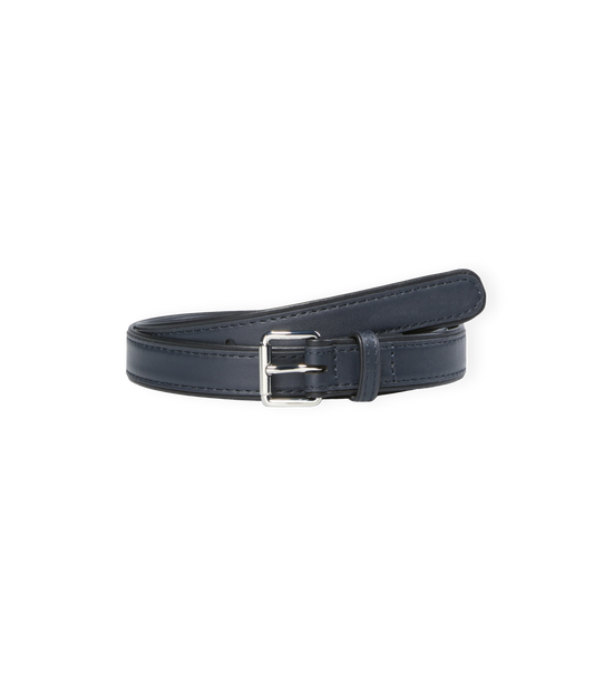 Leather Belt (Navy)