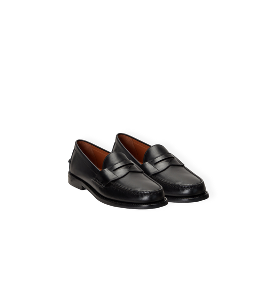 Leather Loafers (Black)