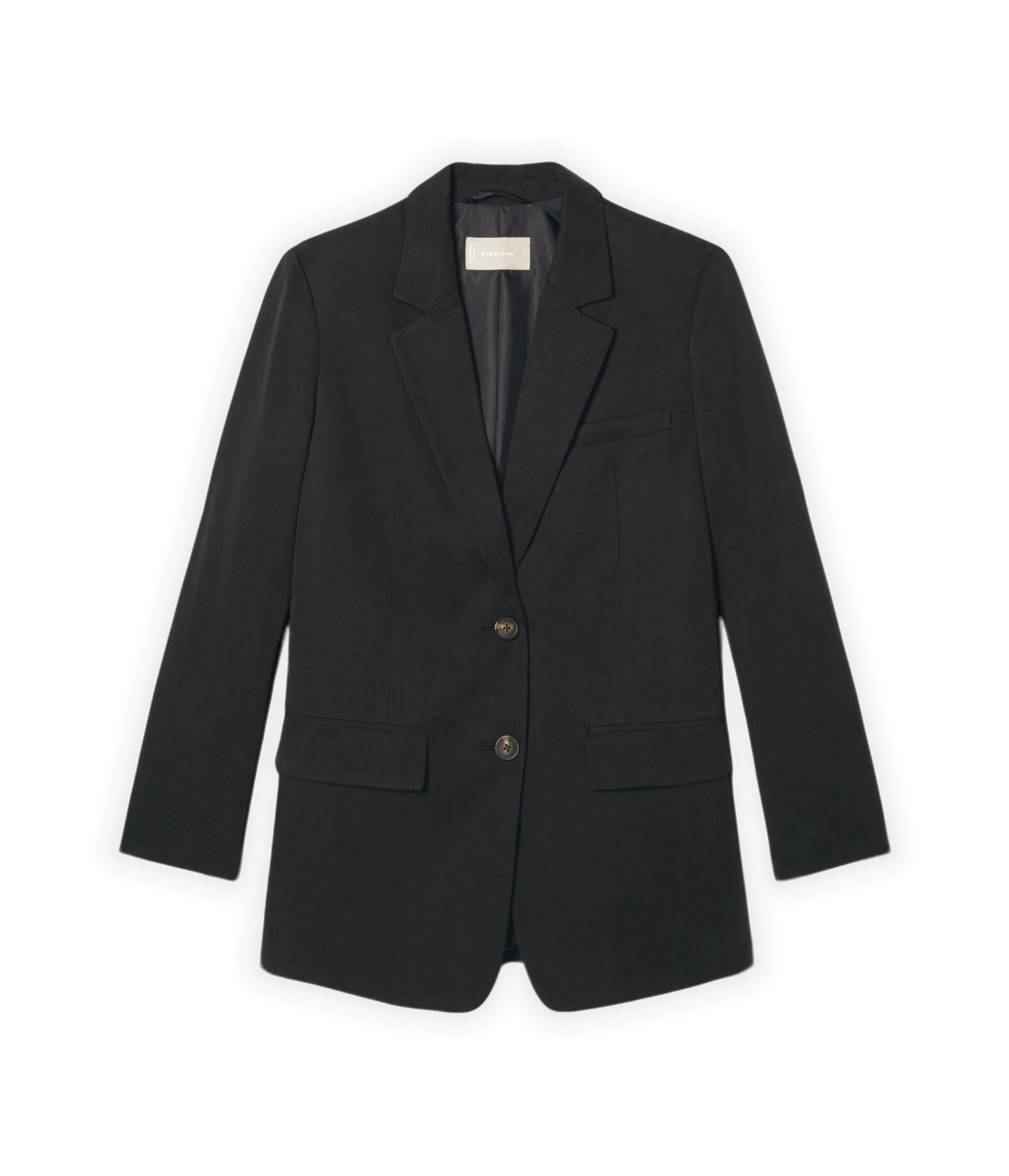 Tencel and Cotton Blend Oversized Blazer