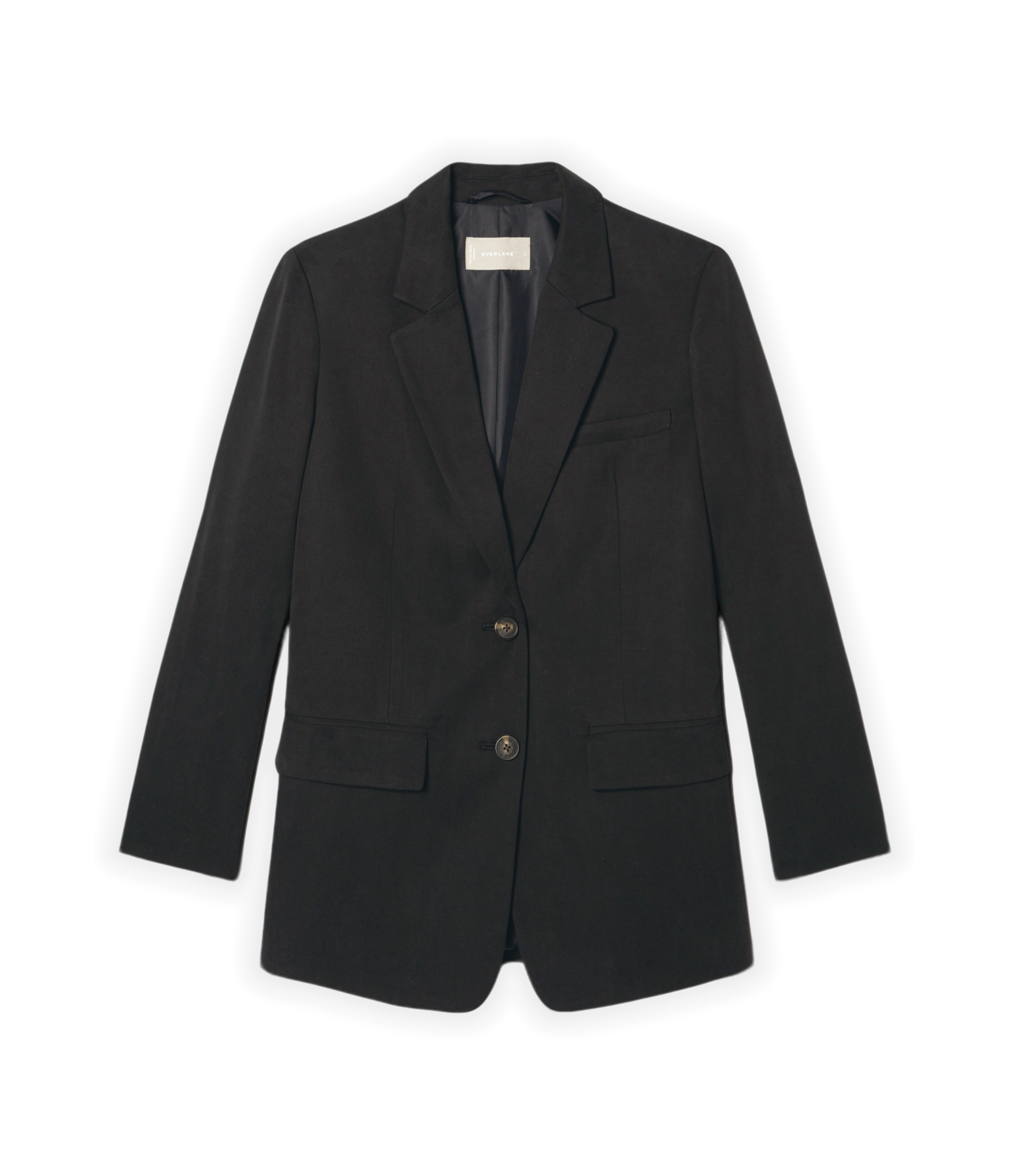 Tencel and Cotton Blend Oversized Blazer