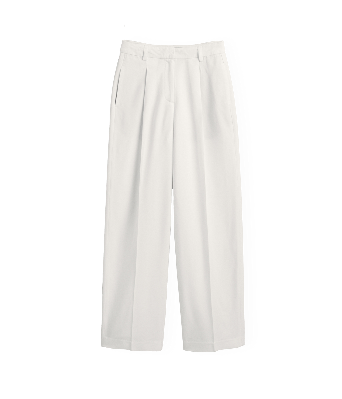 Pleated Pants (White)