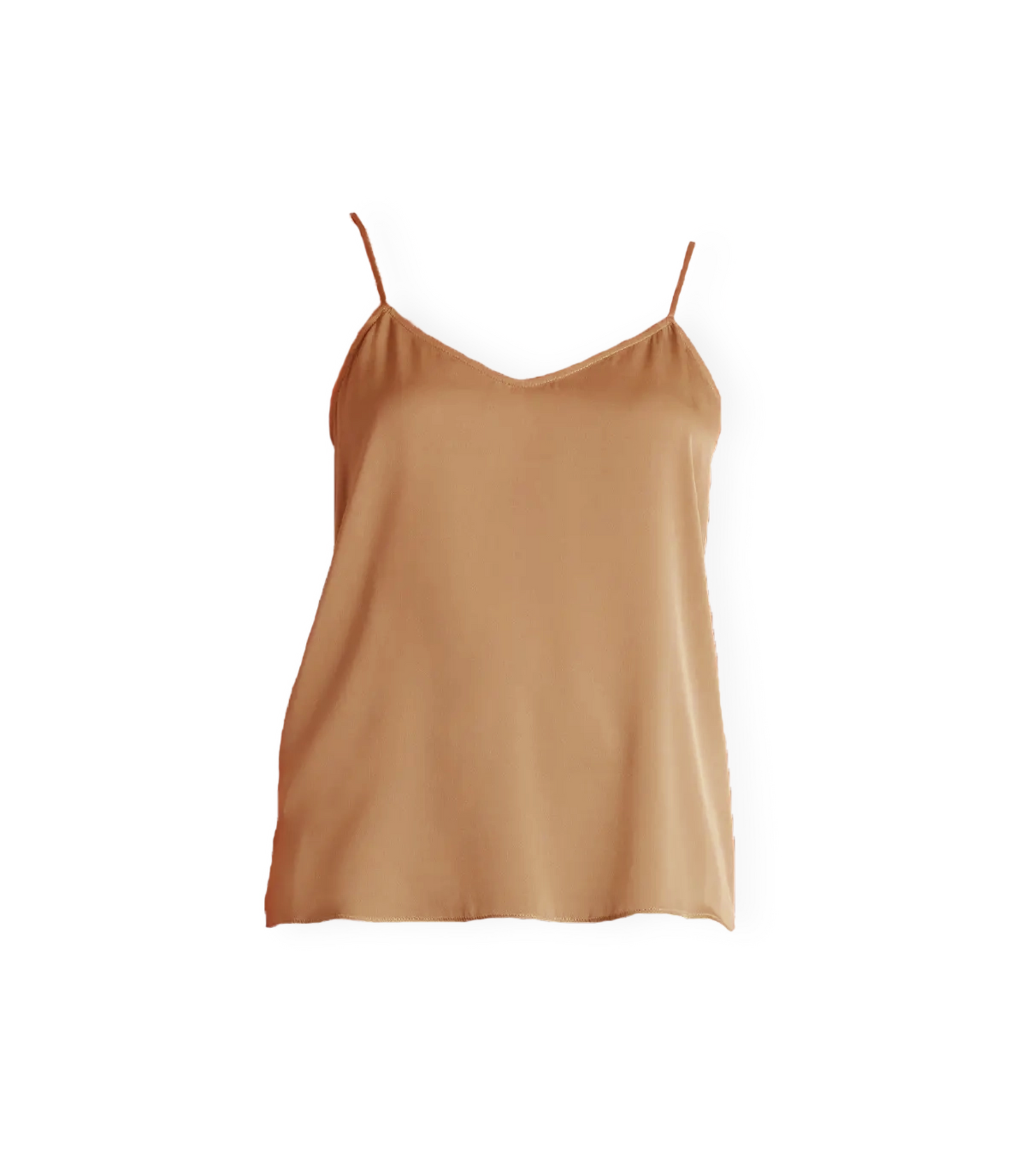 Seiden-V-Ausschnitt-Camisole (Kupfer)