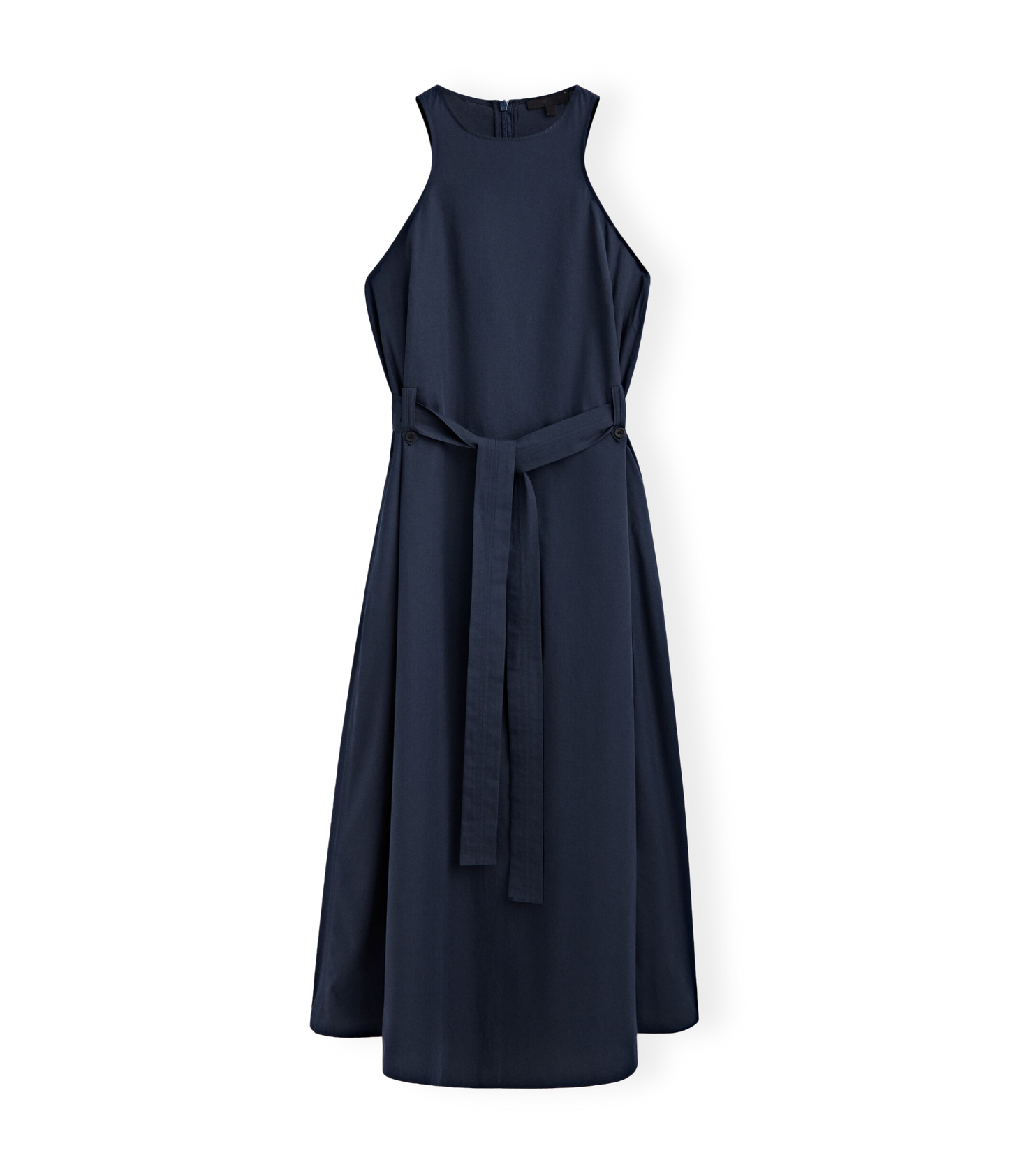 Sleeveless Midi Dress (Navy)