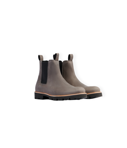 Suede Chelsea Boots (Grey)