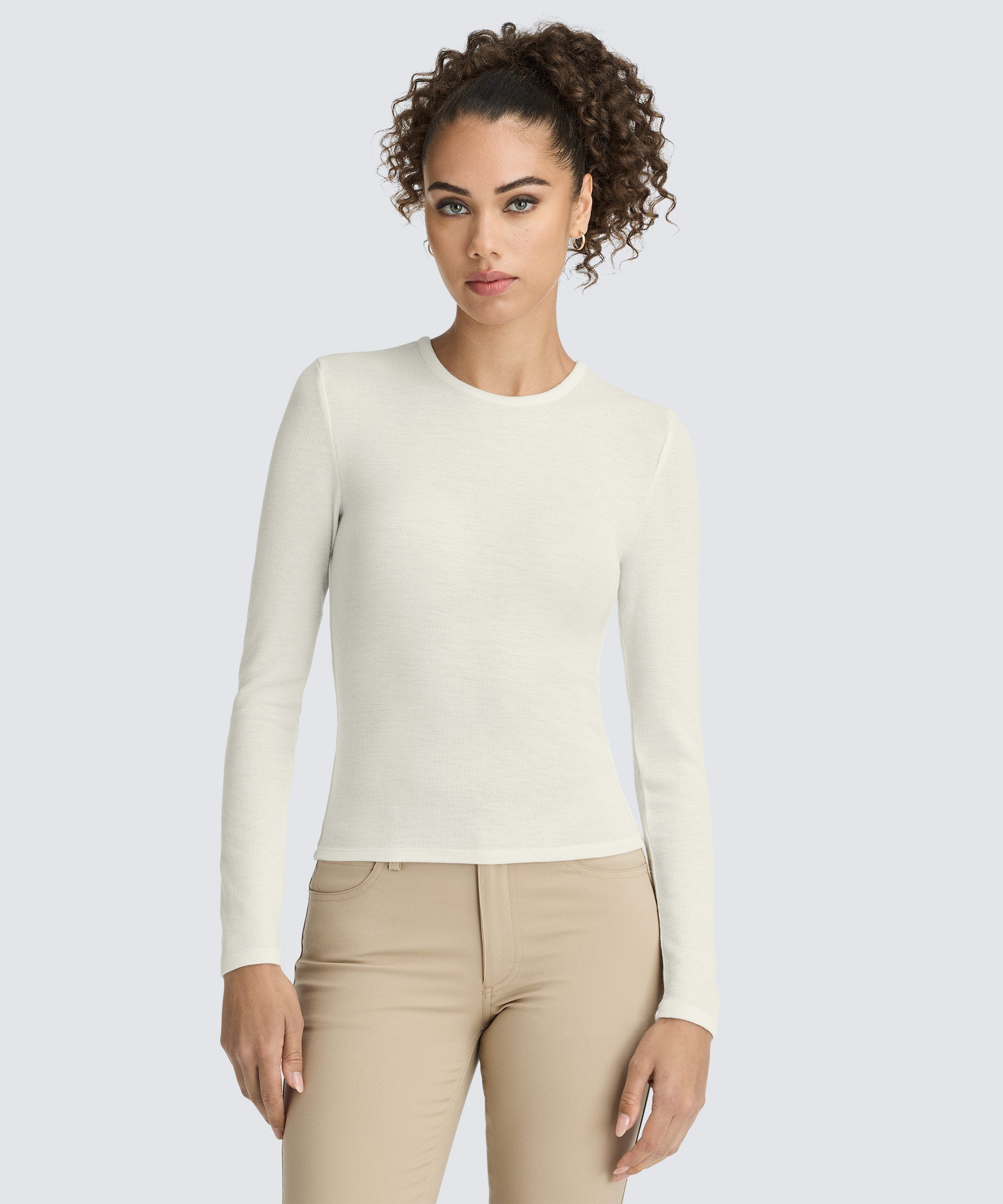 Rib Long Sleeve Tee