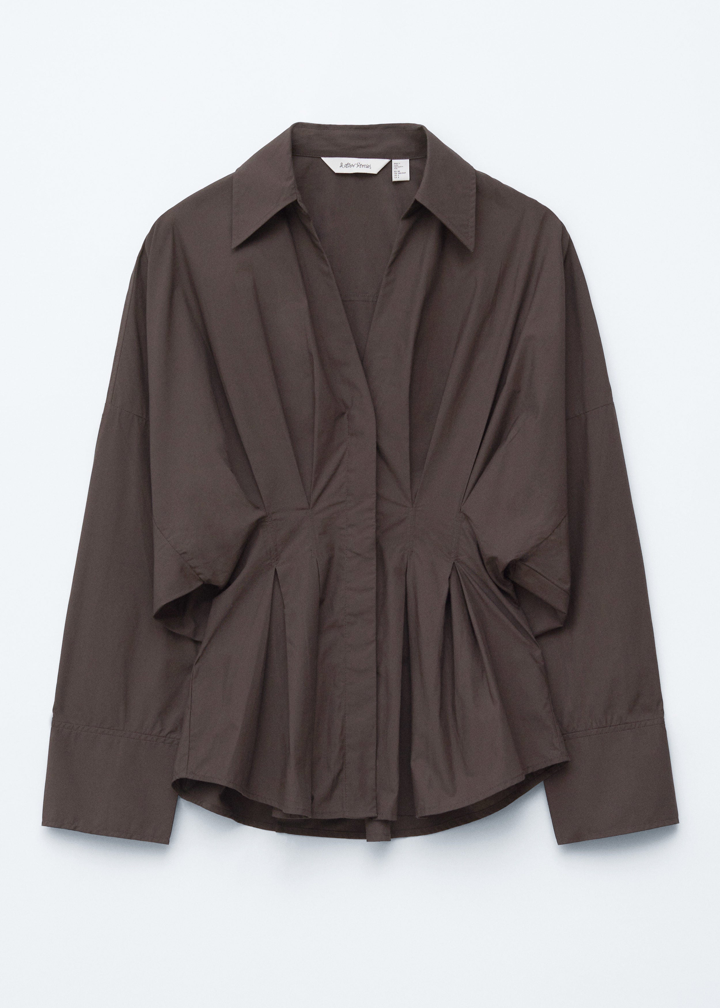 Waist-Defined Cotton Shirt